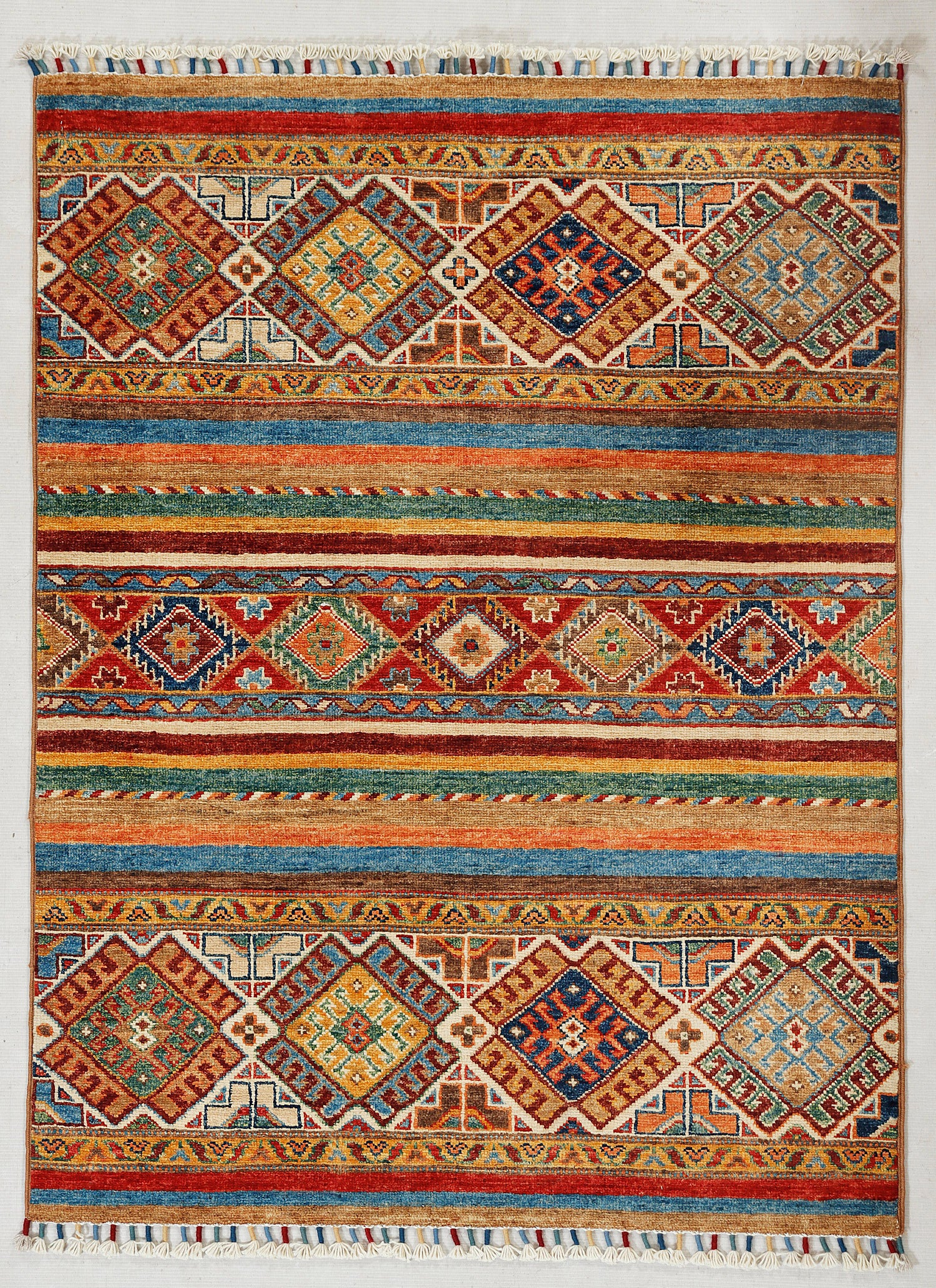 Khurjeen Persian Hand Knotted Wool Rug Multicolor 3' x 4'
