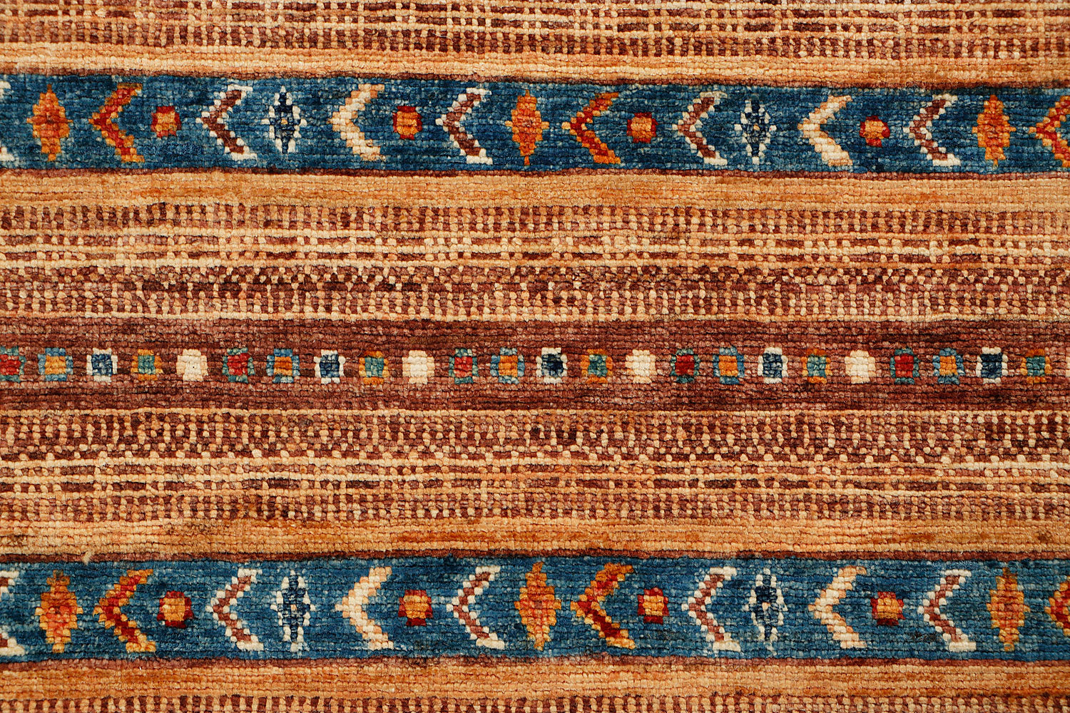 Loribaft Persian Hand Knotted Wool Runner Multicolor 2'6" x 7'6"