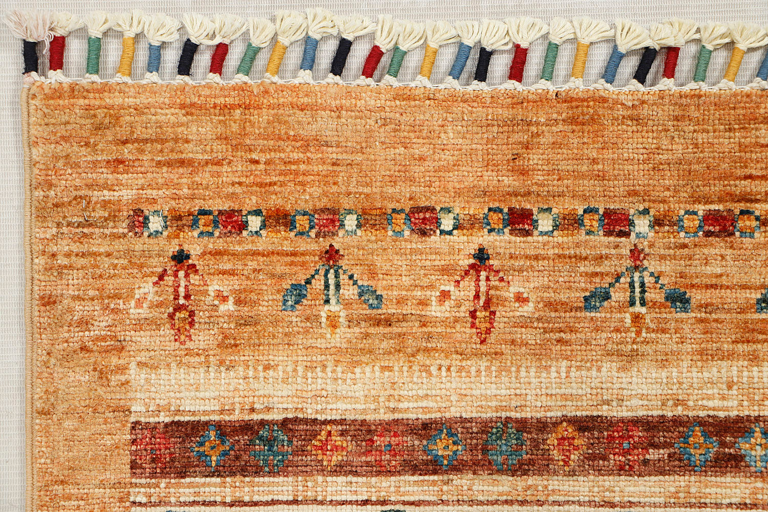 Loribaft Persian Hand Knotted Wool Runner Multicolor 2'6" x 7'6"