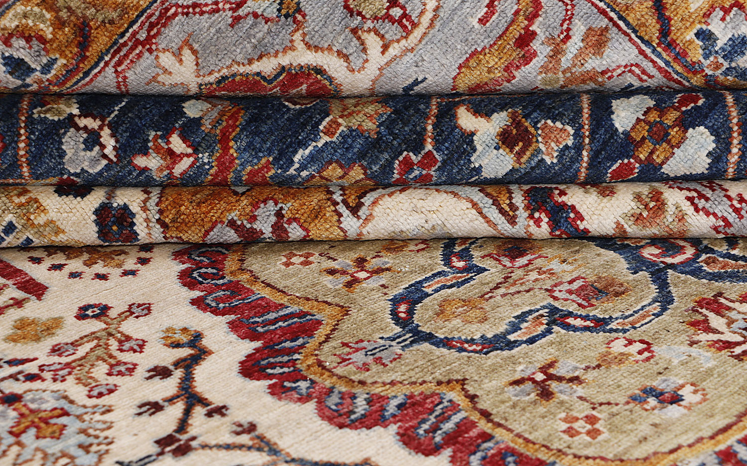 Sultani Persian Hand Knotted Wool Rug Ivory 8' x 10'