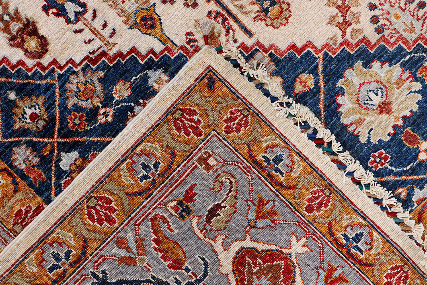 Sultani Persian Hand Knotted Wool Rug Ivory 8' x 10'