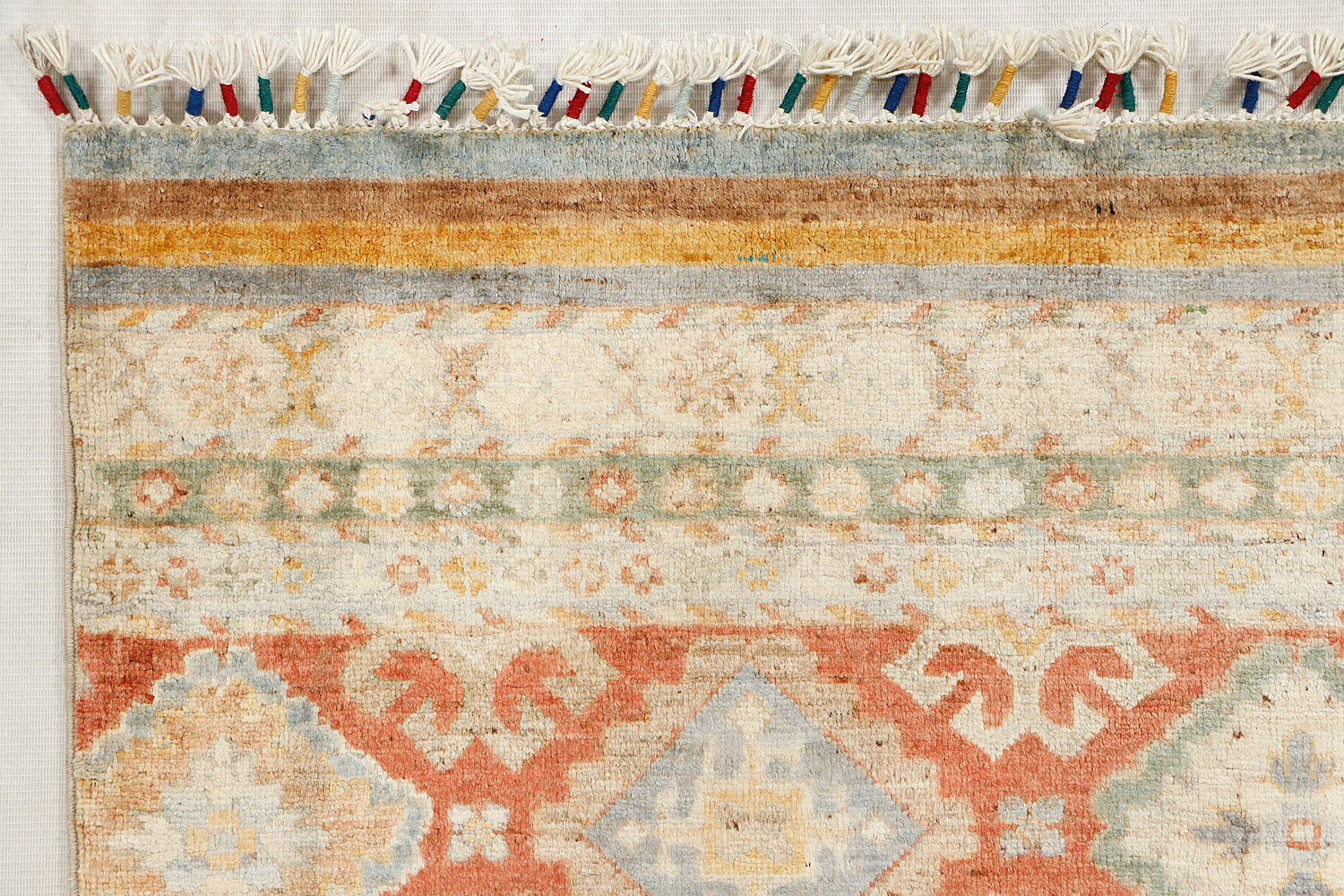 Khurjeen Persian Hand Knotted Wool Rug Multicolor 6'6" x 10'