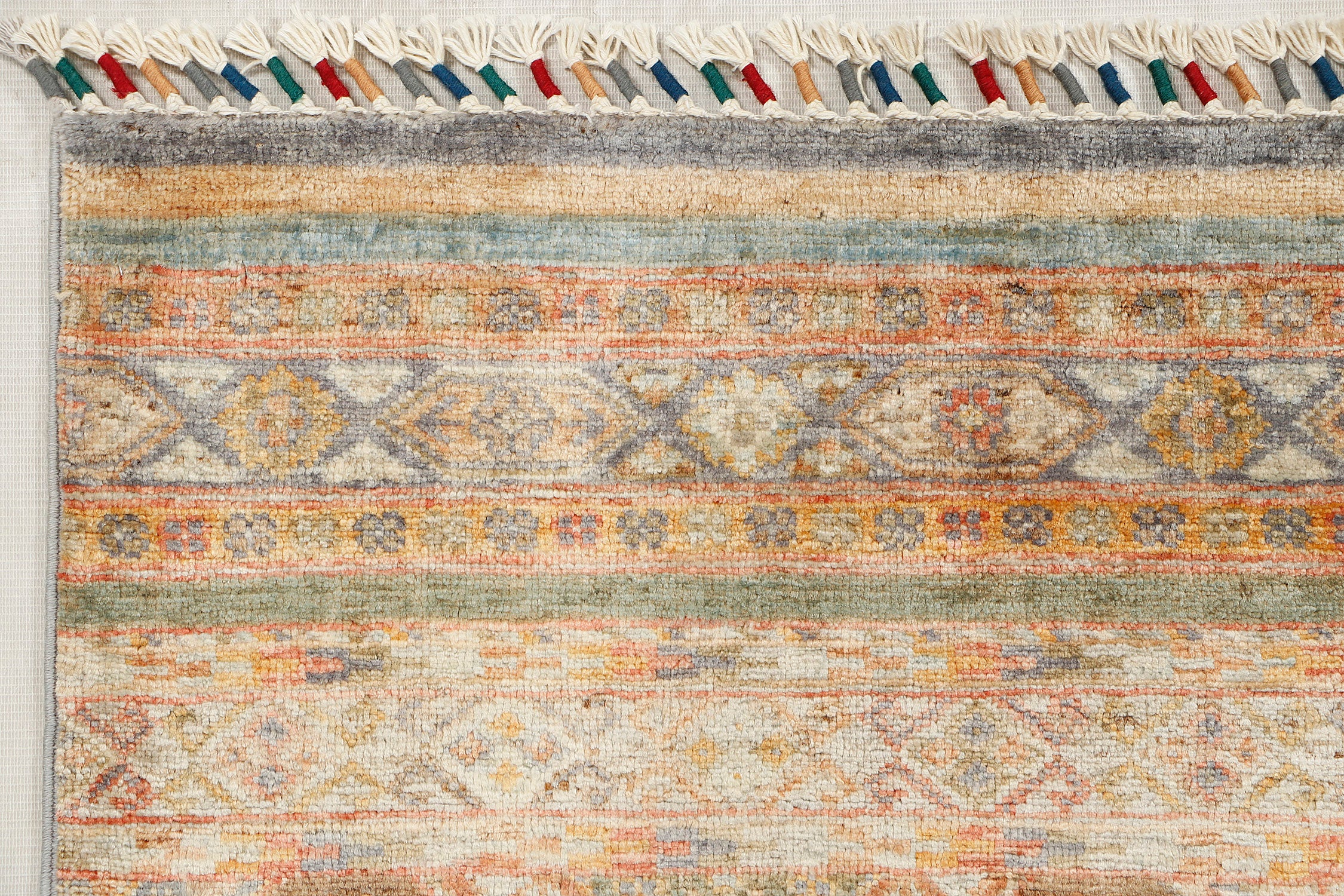 Khurjeen Persian Hand Knotted Wool Rug Multicolor 5'6" x 8'