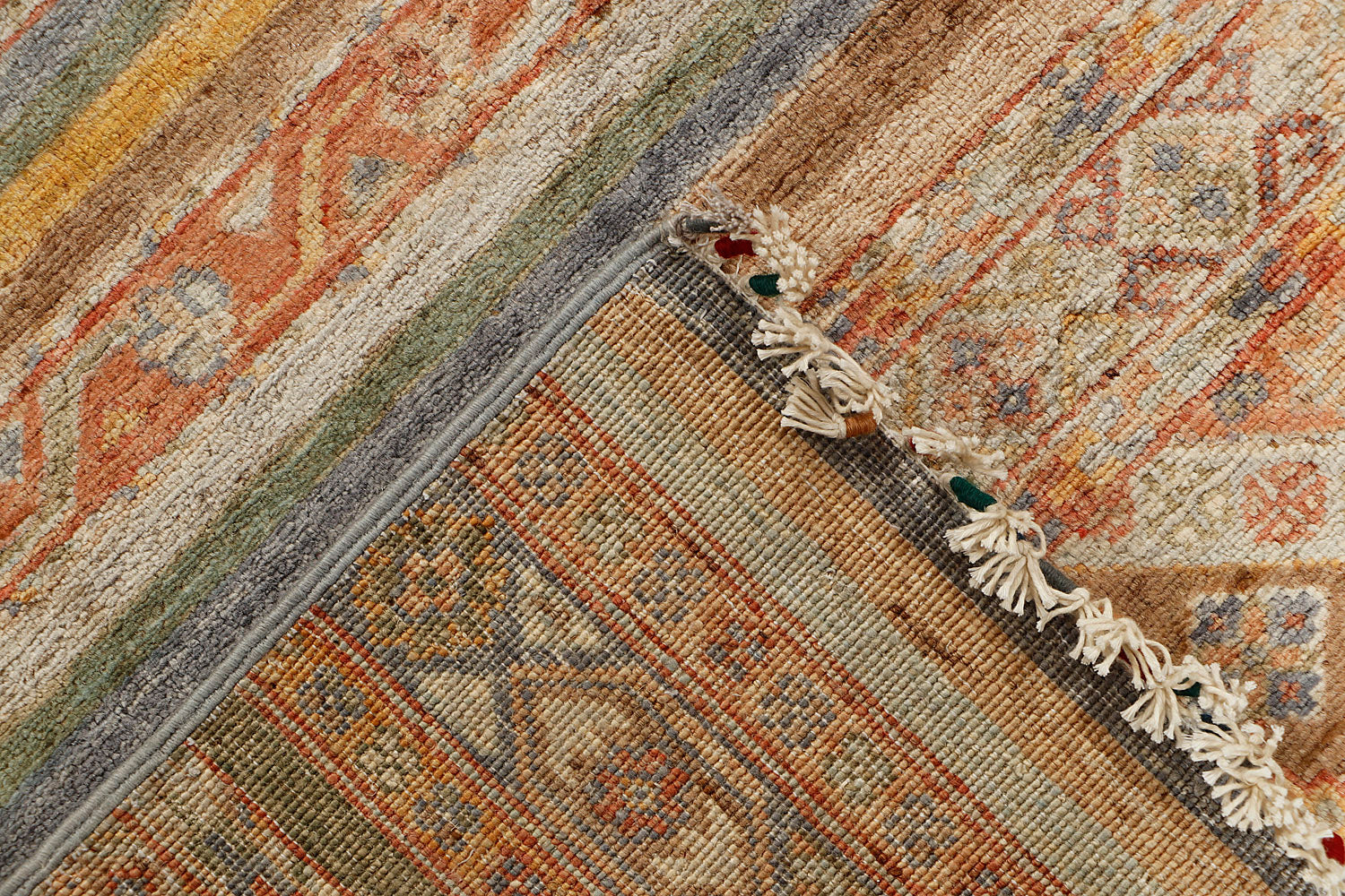 Khurjeen Persian Hand Knotted Wool Rug Multicolor 5'6" x 8'