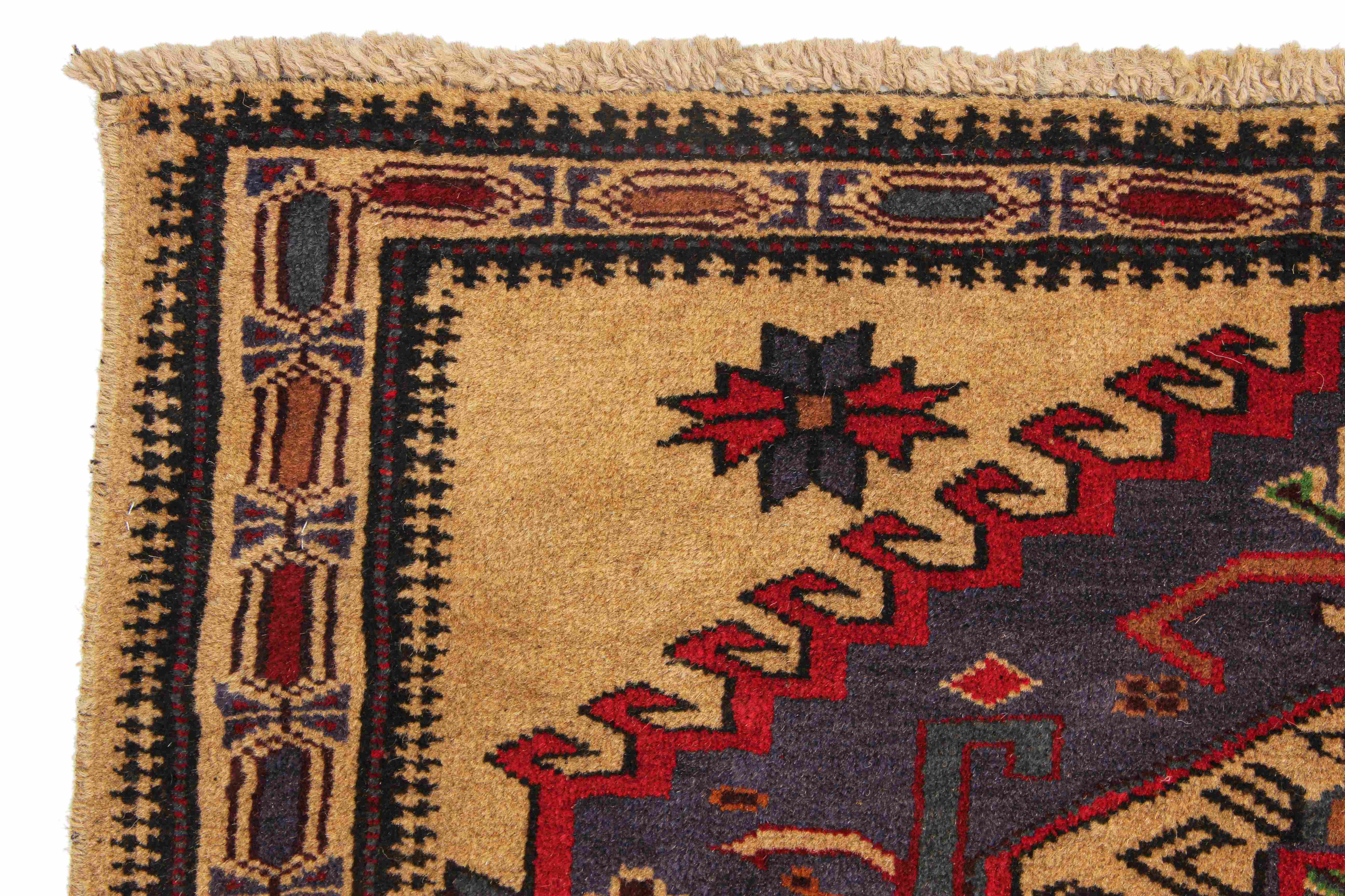 Handmade Adraskan Baluchi Afghan Rug