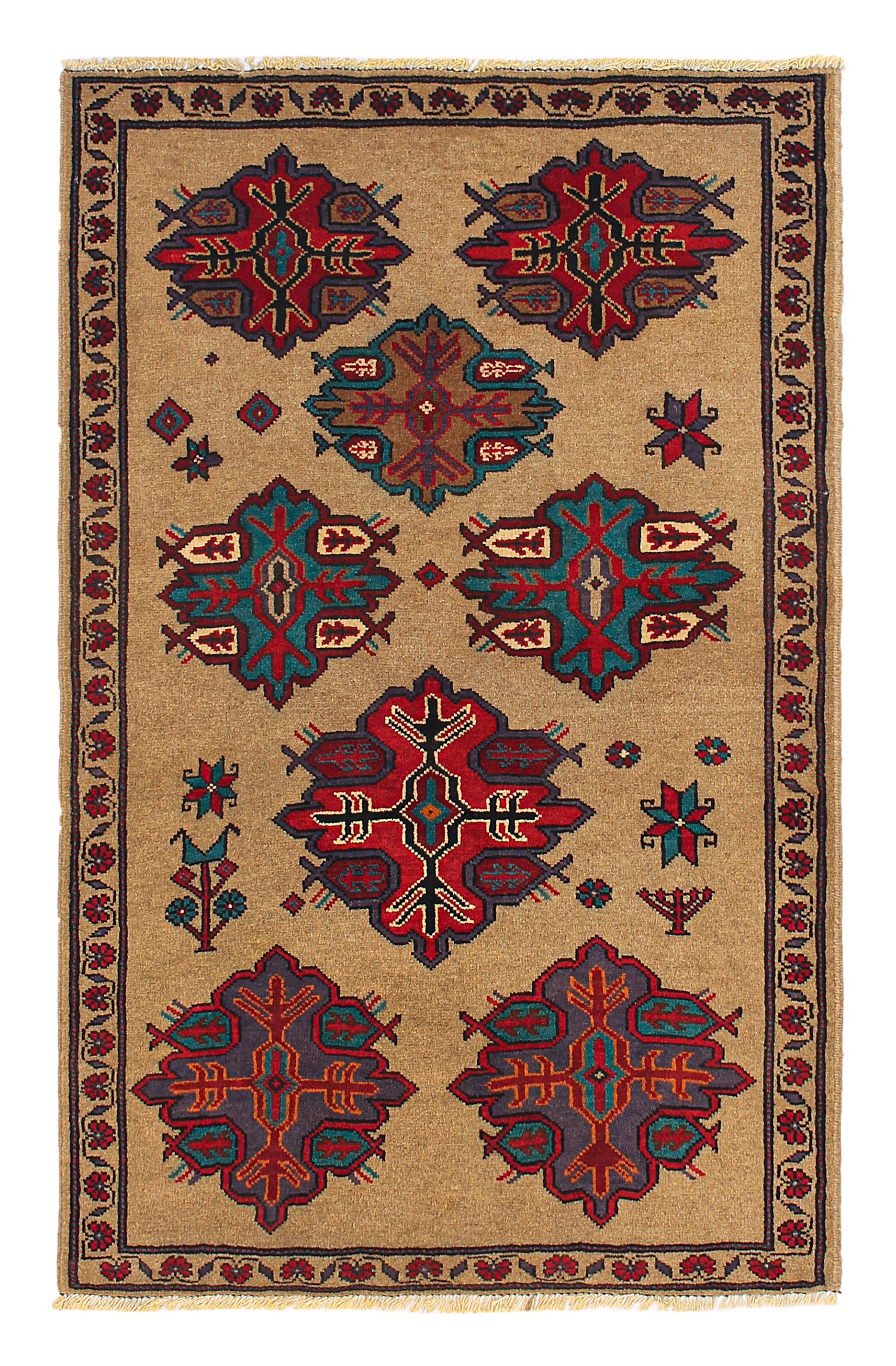 Handmade Adraskan Baluchi Afghan Rug