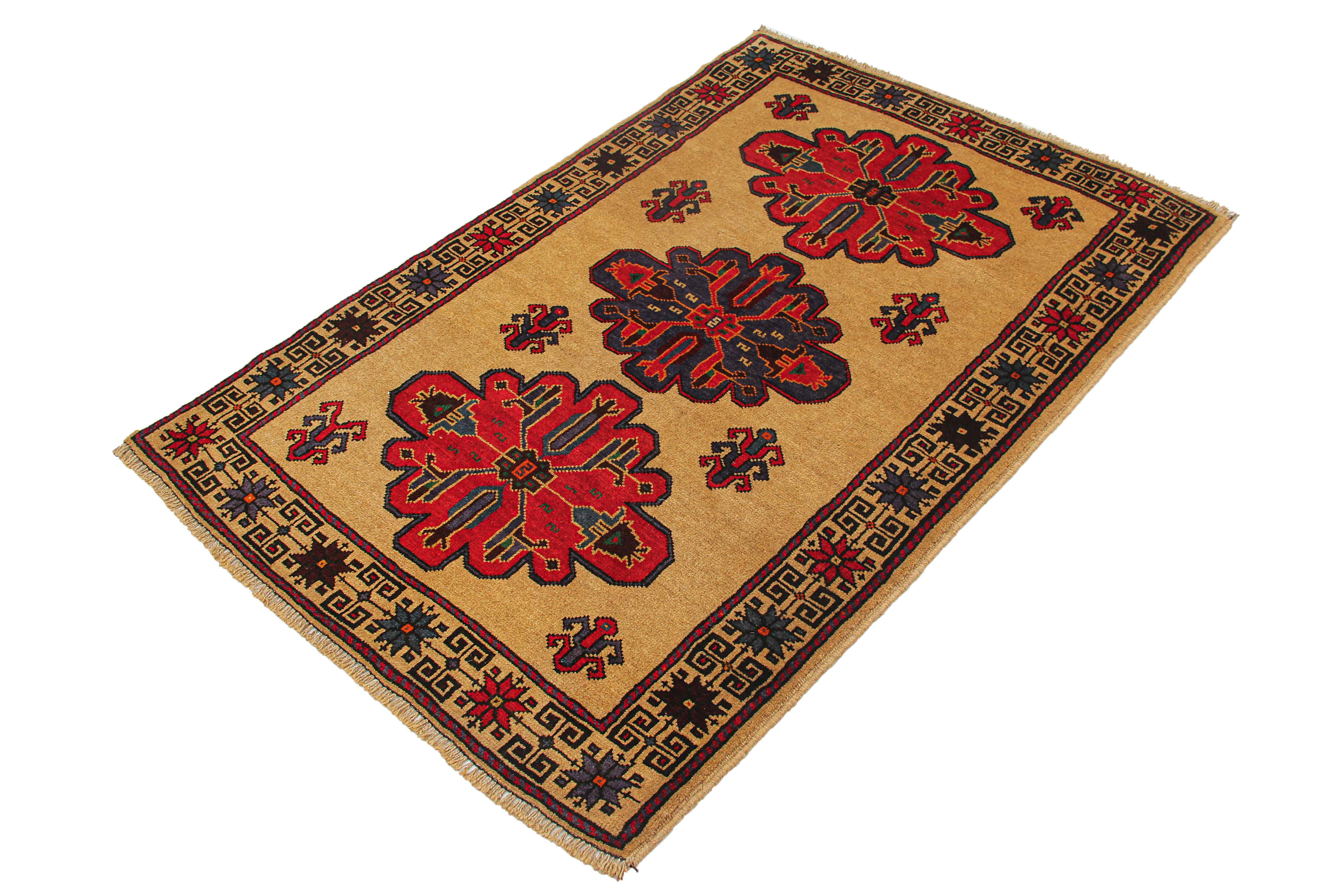 Handmade Adraskan Baluchi Afghan Rug