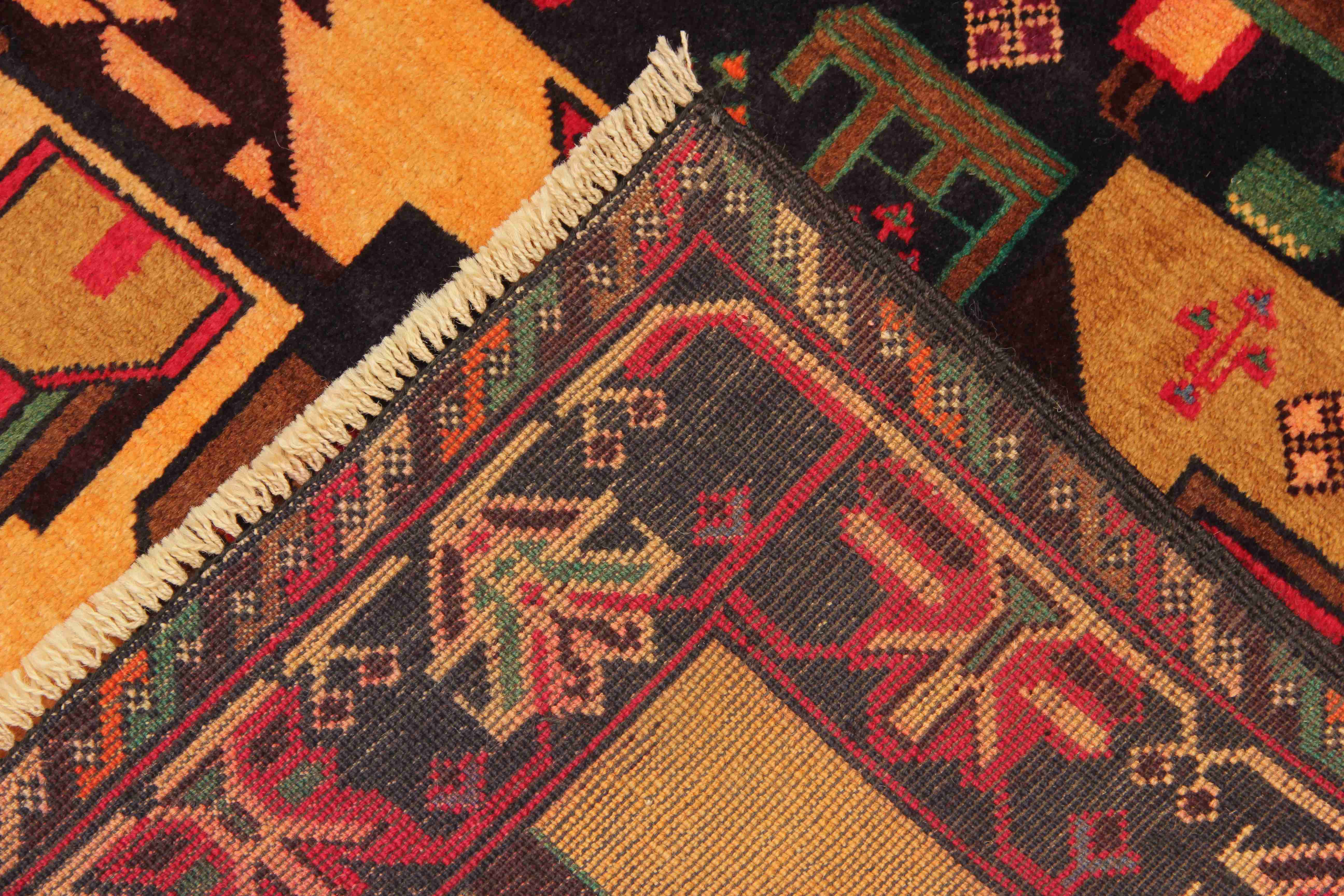 Handmade Adraskan Baluchi Afghan Rug