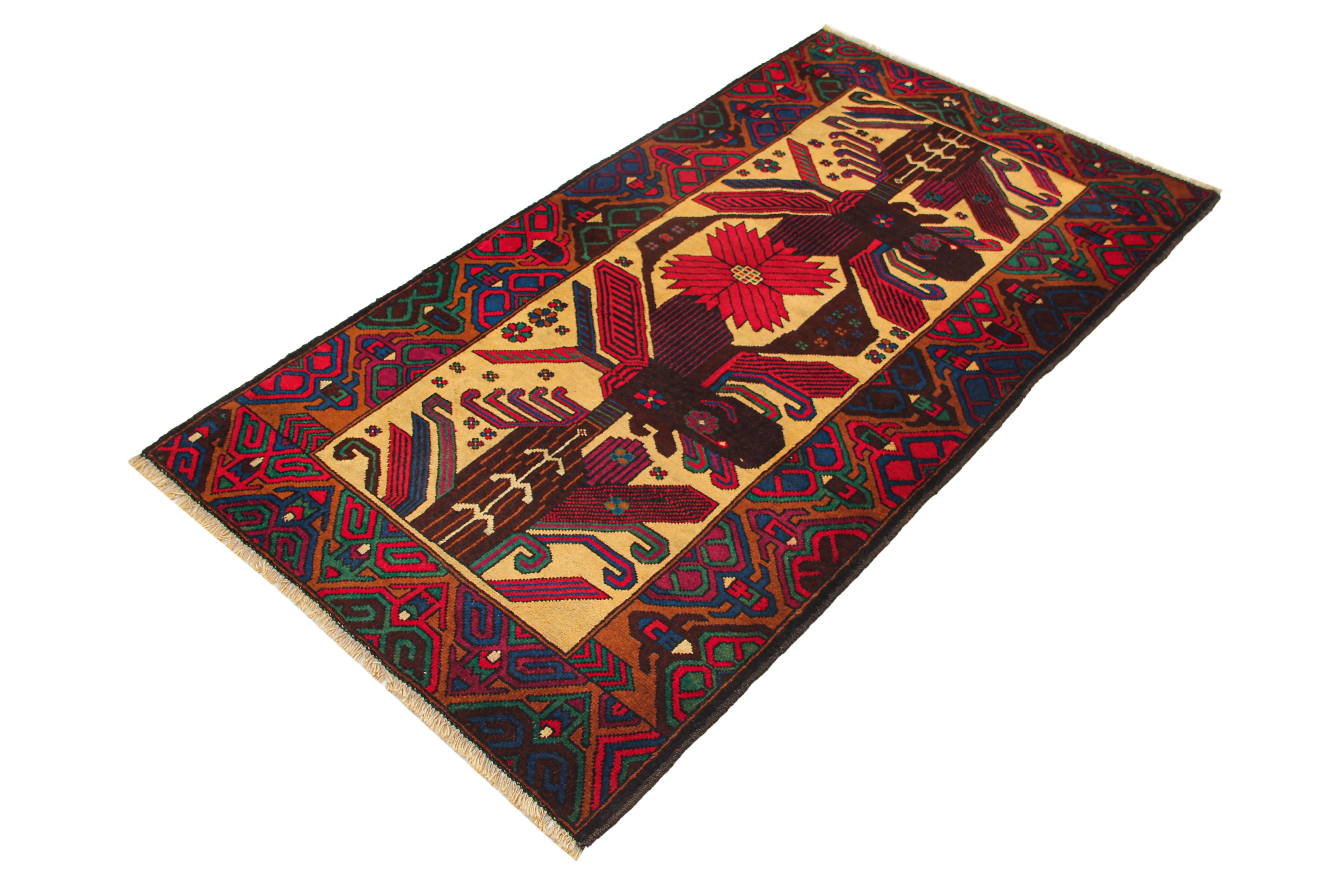 Handmade Adraskan Baluchi Afghan Rug