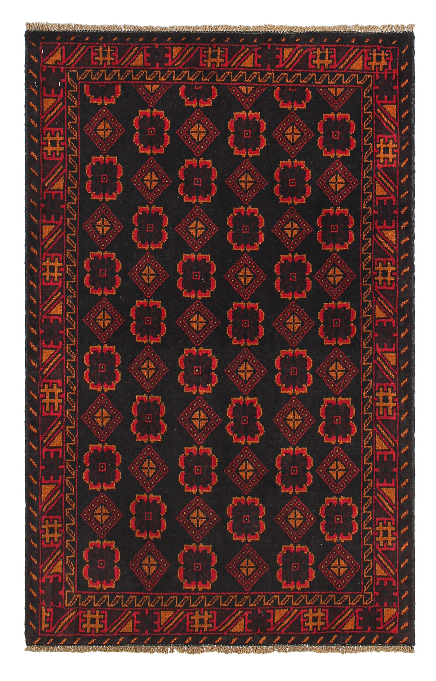 Handmade Adraskan Baluchi Afghan Rug