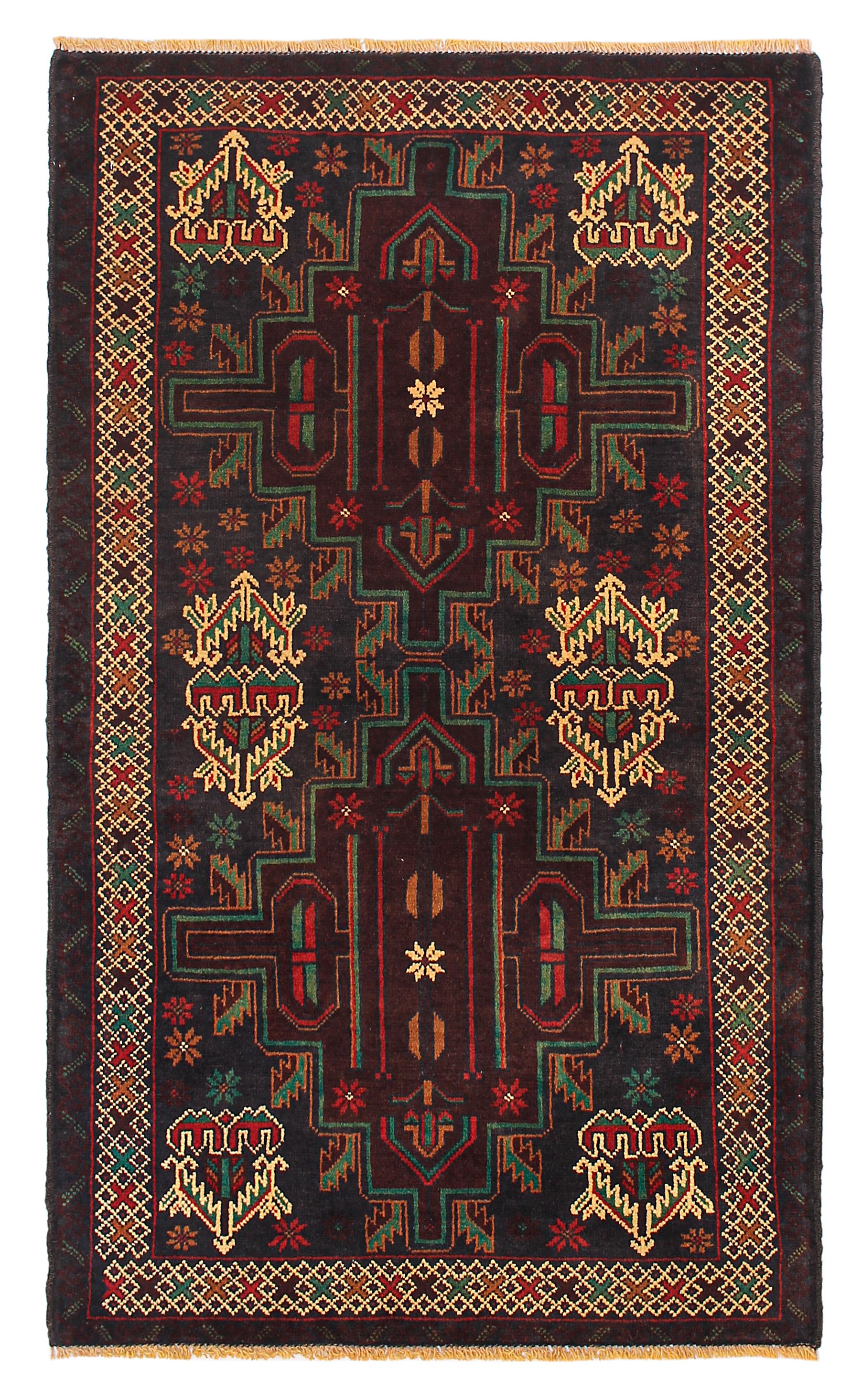 Handmade Adraskan Baluchi Afghan Rug