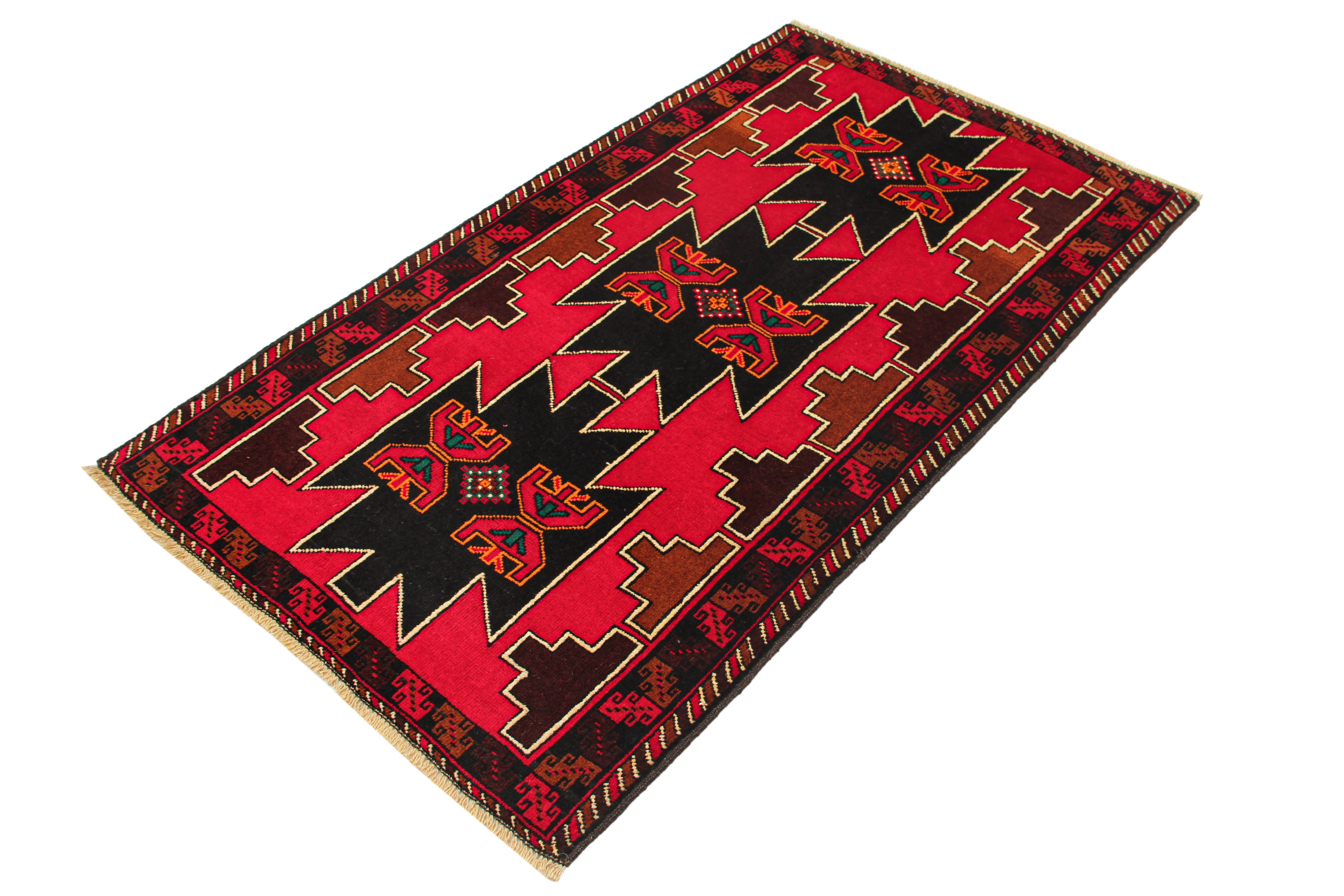 Handmade Adraskan Baluchi Afghan Rug