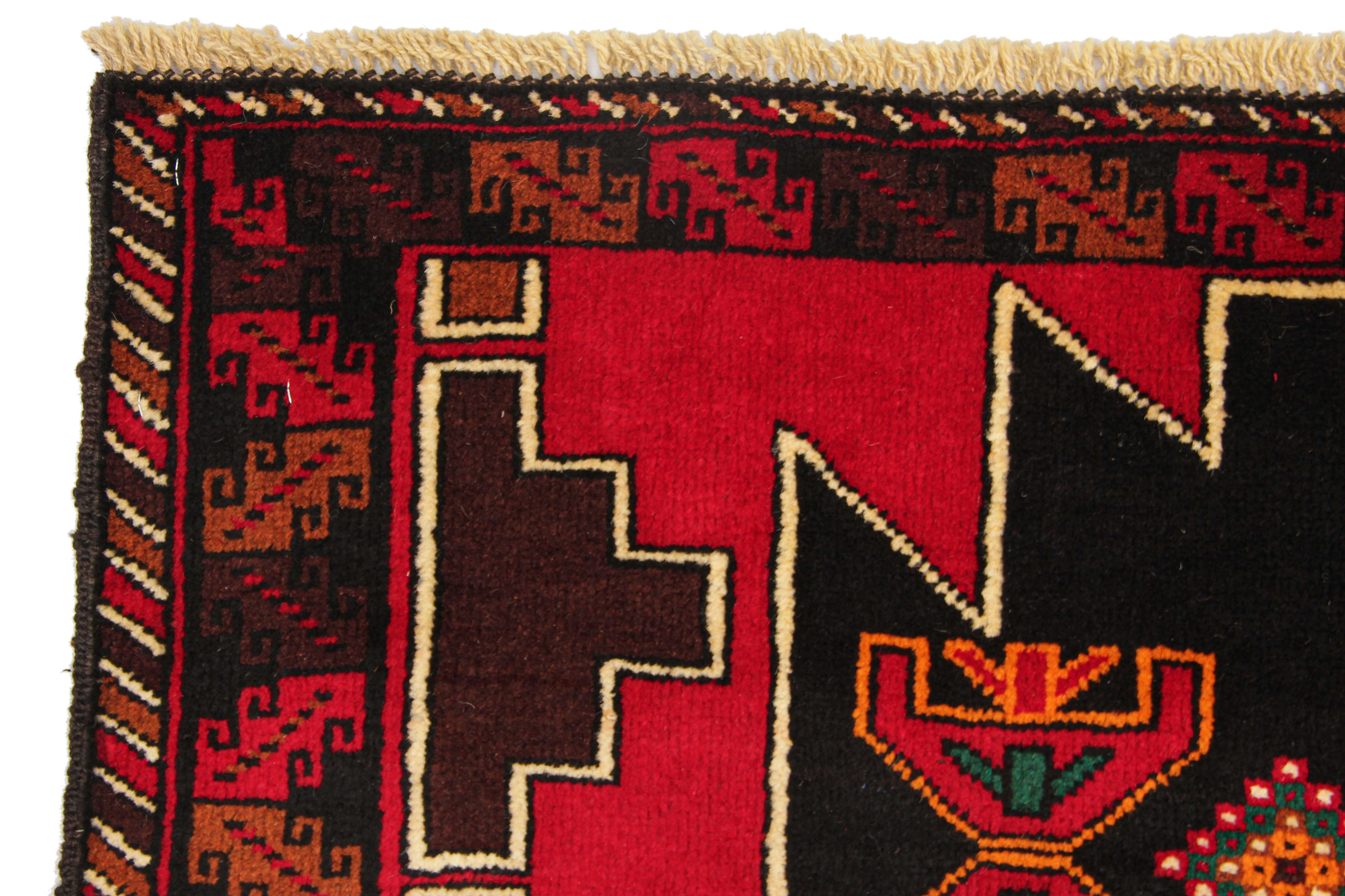 Handmade Adraskan Baluchi Afghan Rug