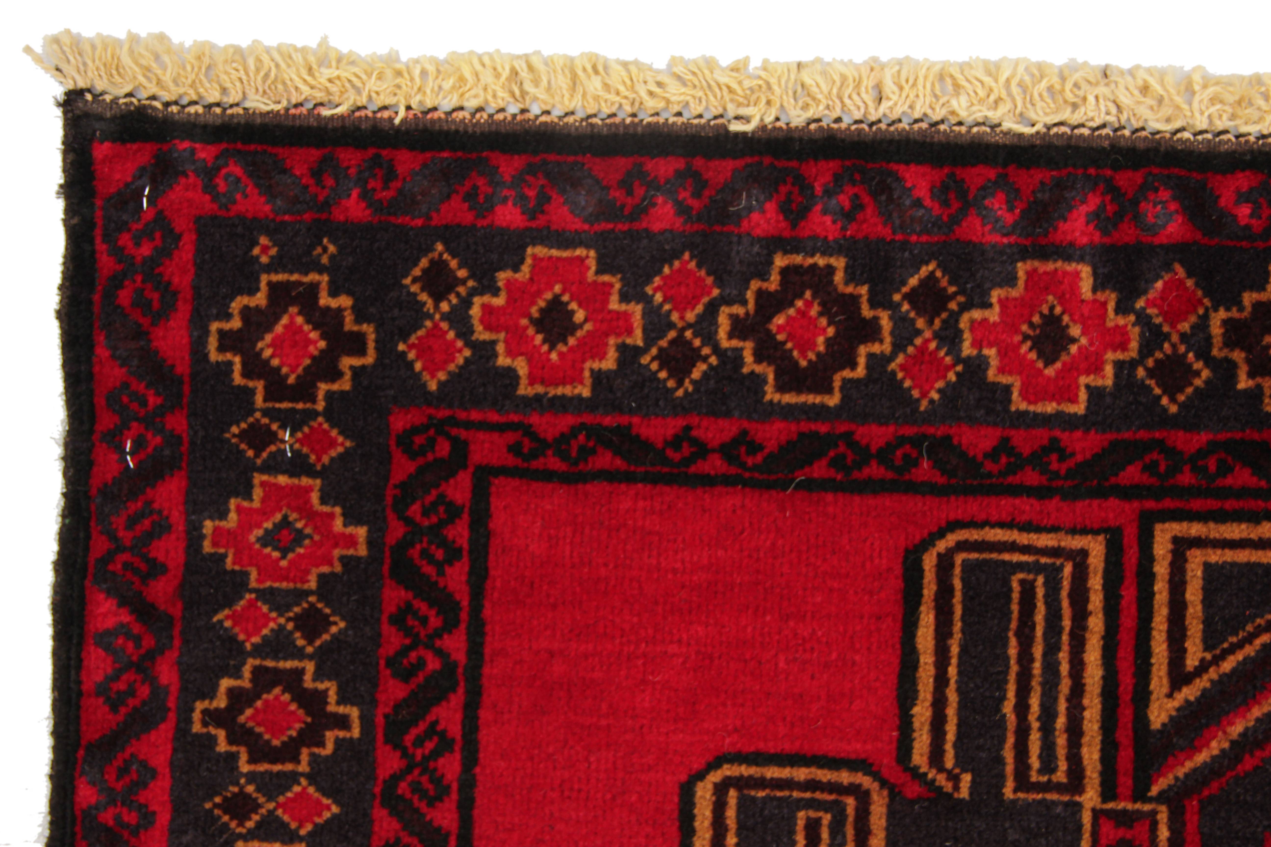 Handmade Adraskan Baluchi Afghan Rug