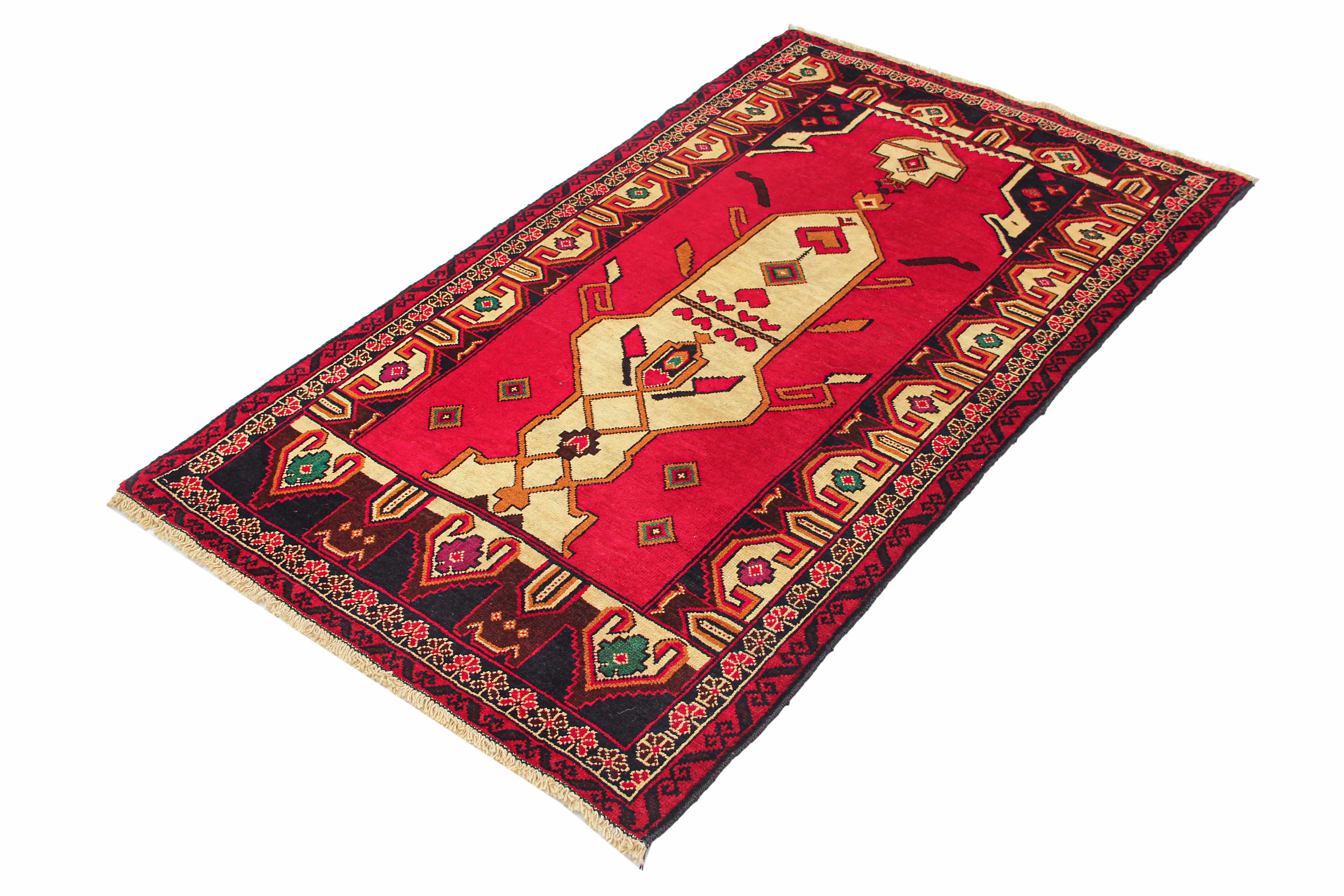 Handmade Adraskan Baluchi Afghan Rug