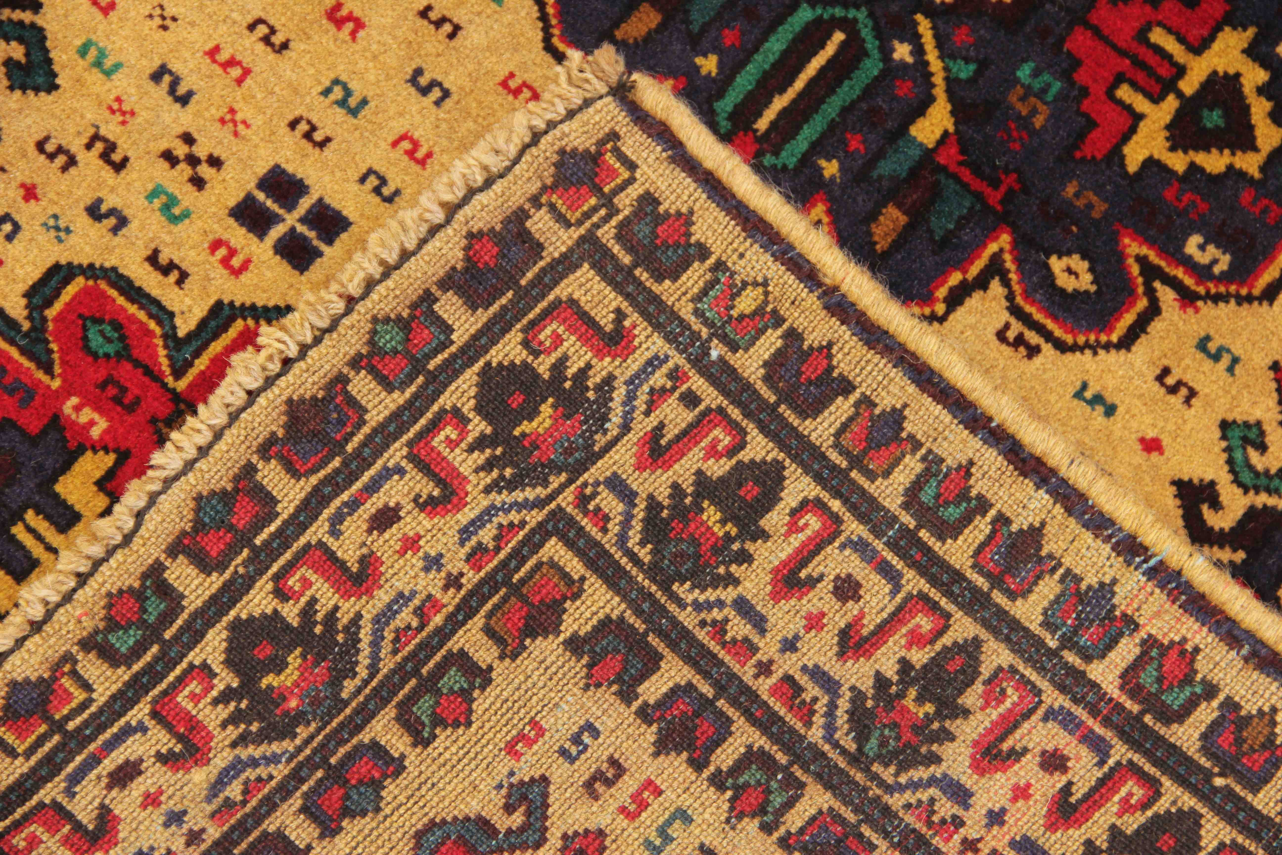 Handmade Adraskan Baluchi Afghan Rug