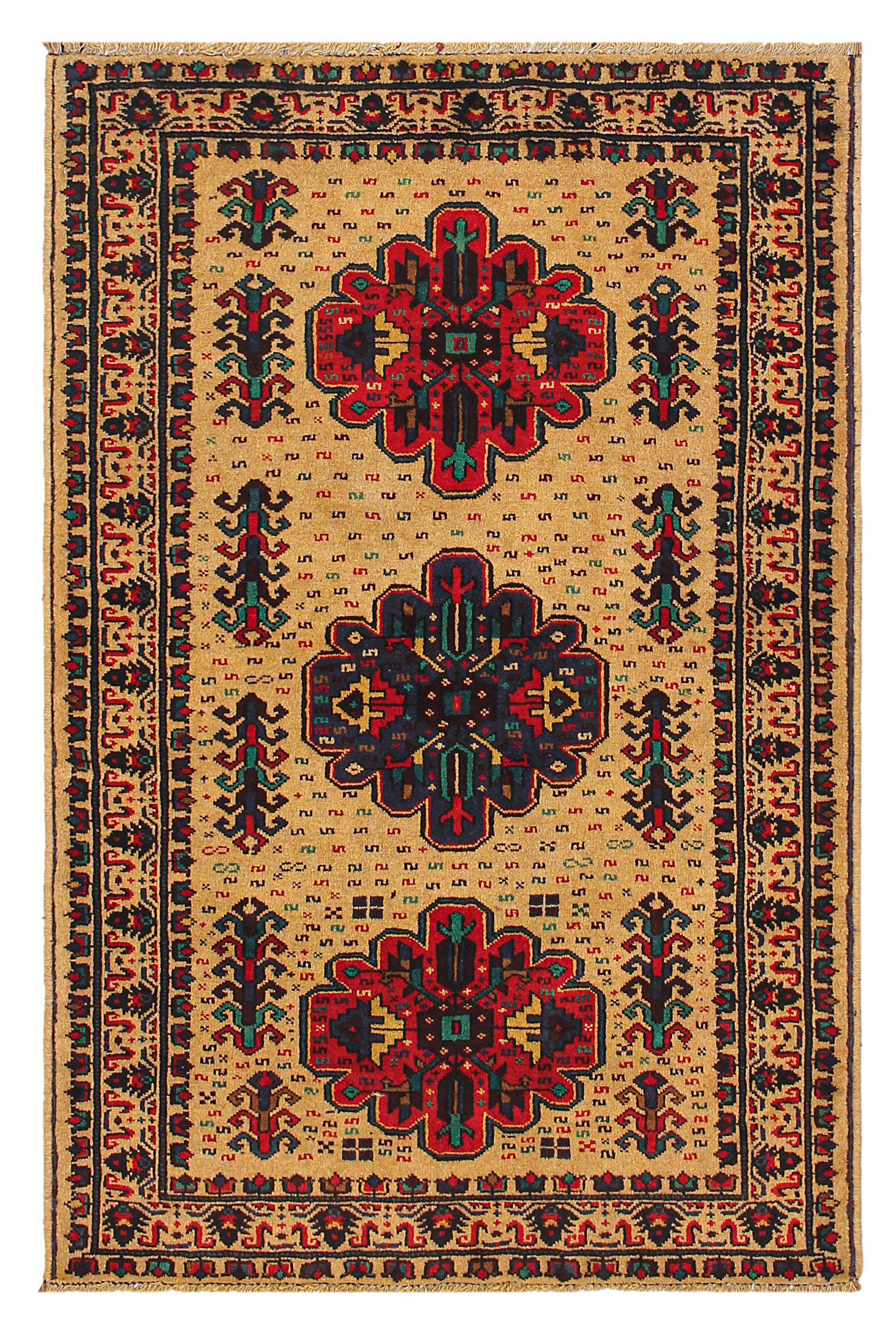 Handmade Adraskan Baluchi Afghan Rug