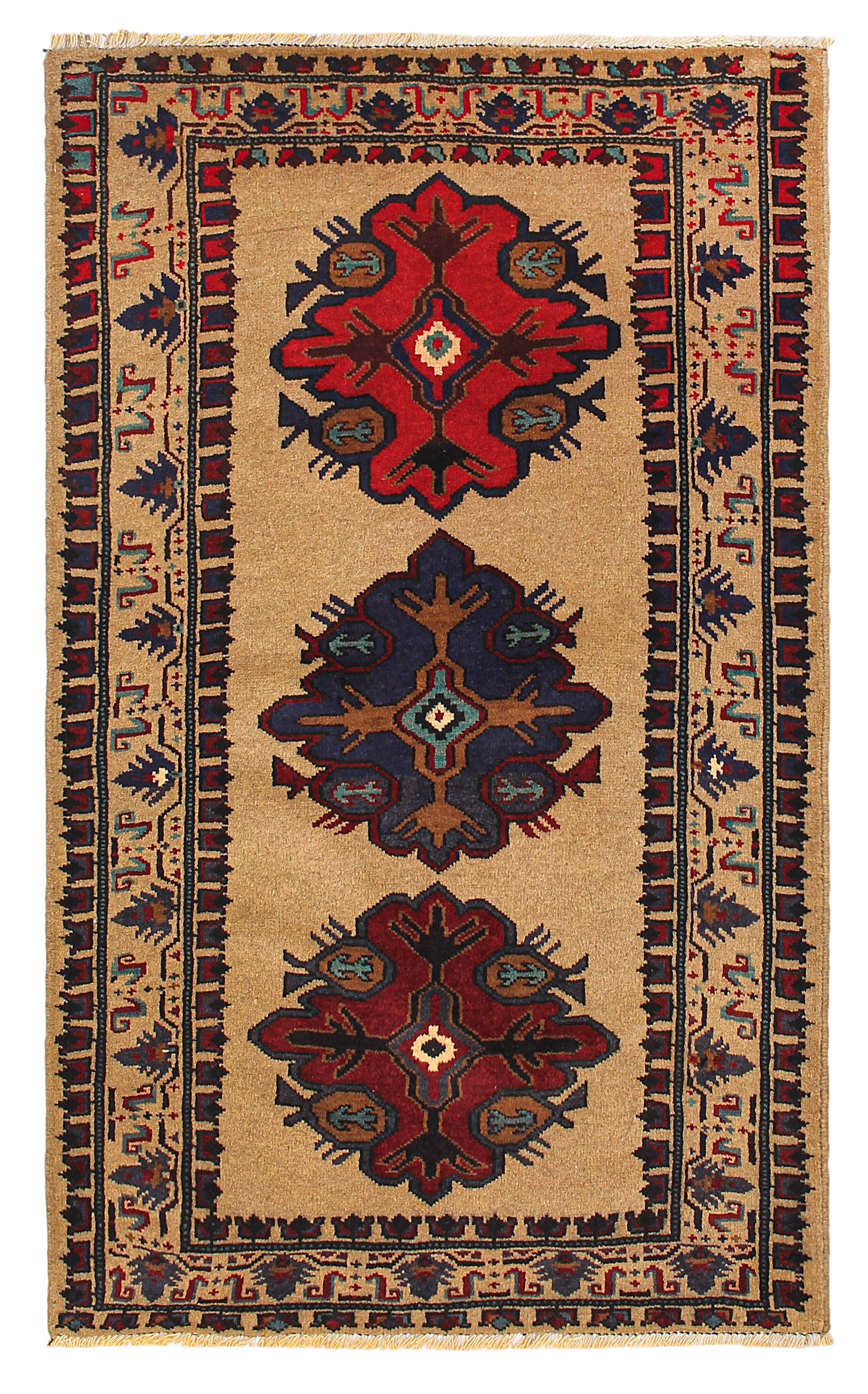 Handmade Adraskan Baluchi Afghan Rug