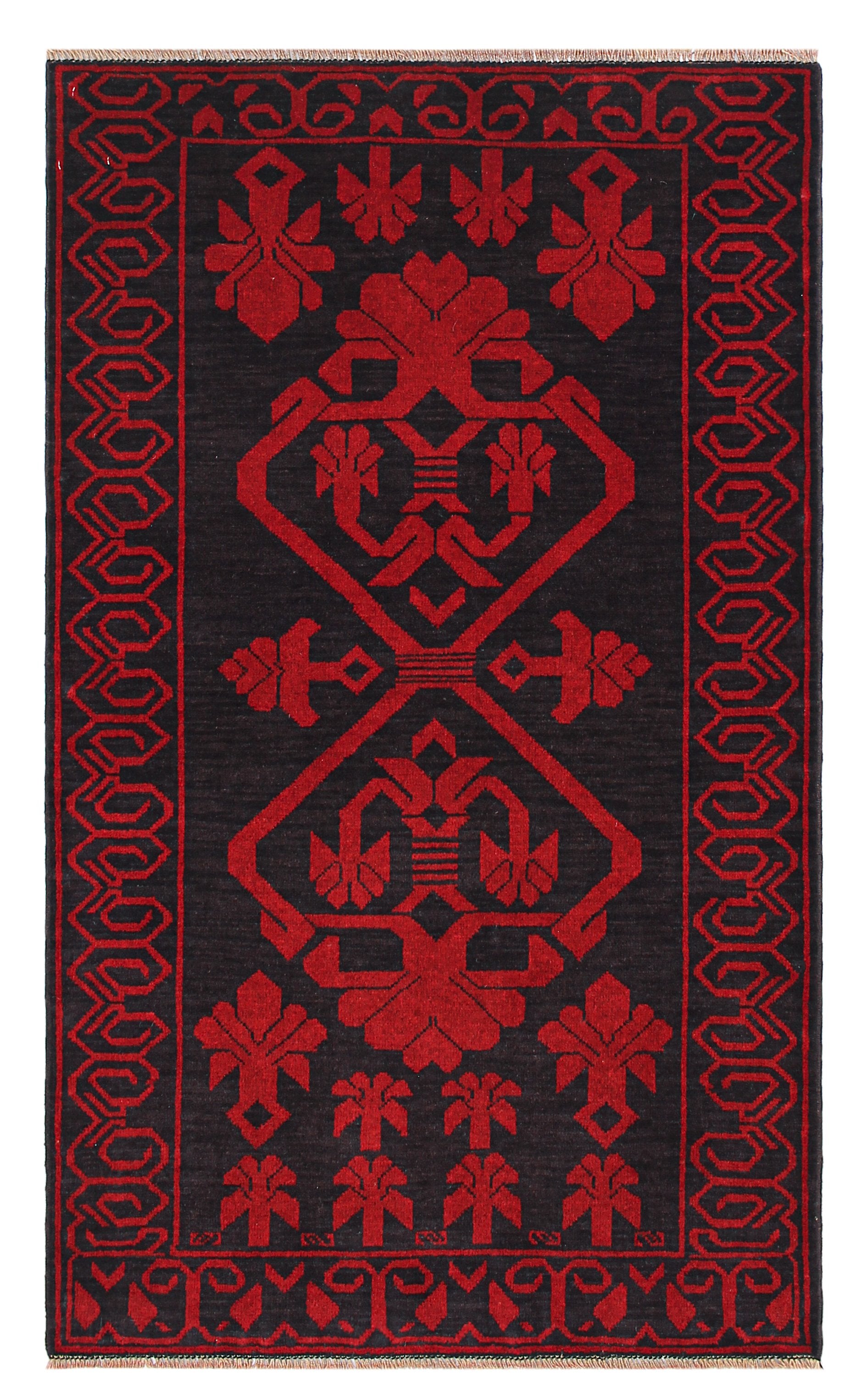 Handmade Adraskan Baluchi Afghan Rug