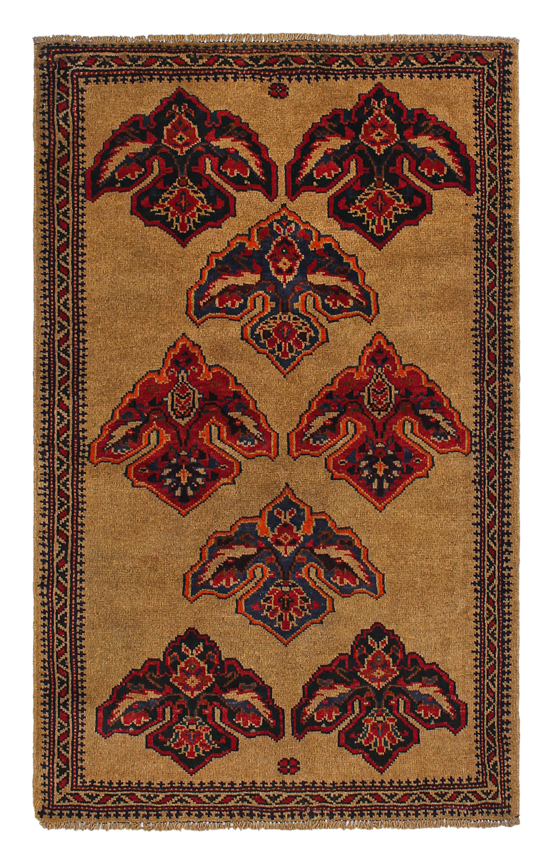 Handmade Adraskan Baluchi Afghan Rug