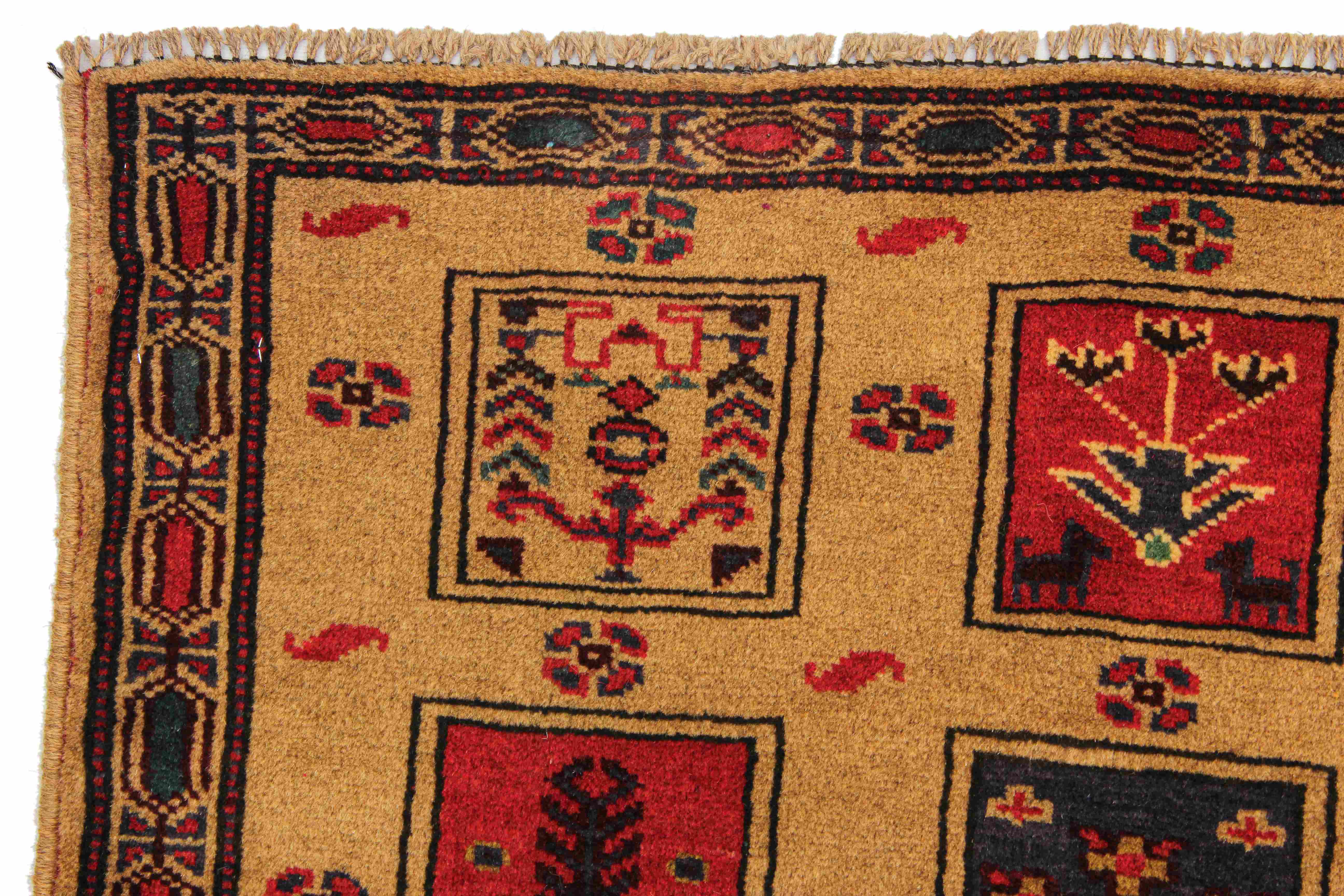 Handmade Adraskan Baluchi Afghan Rug