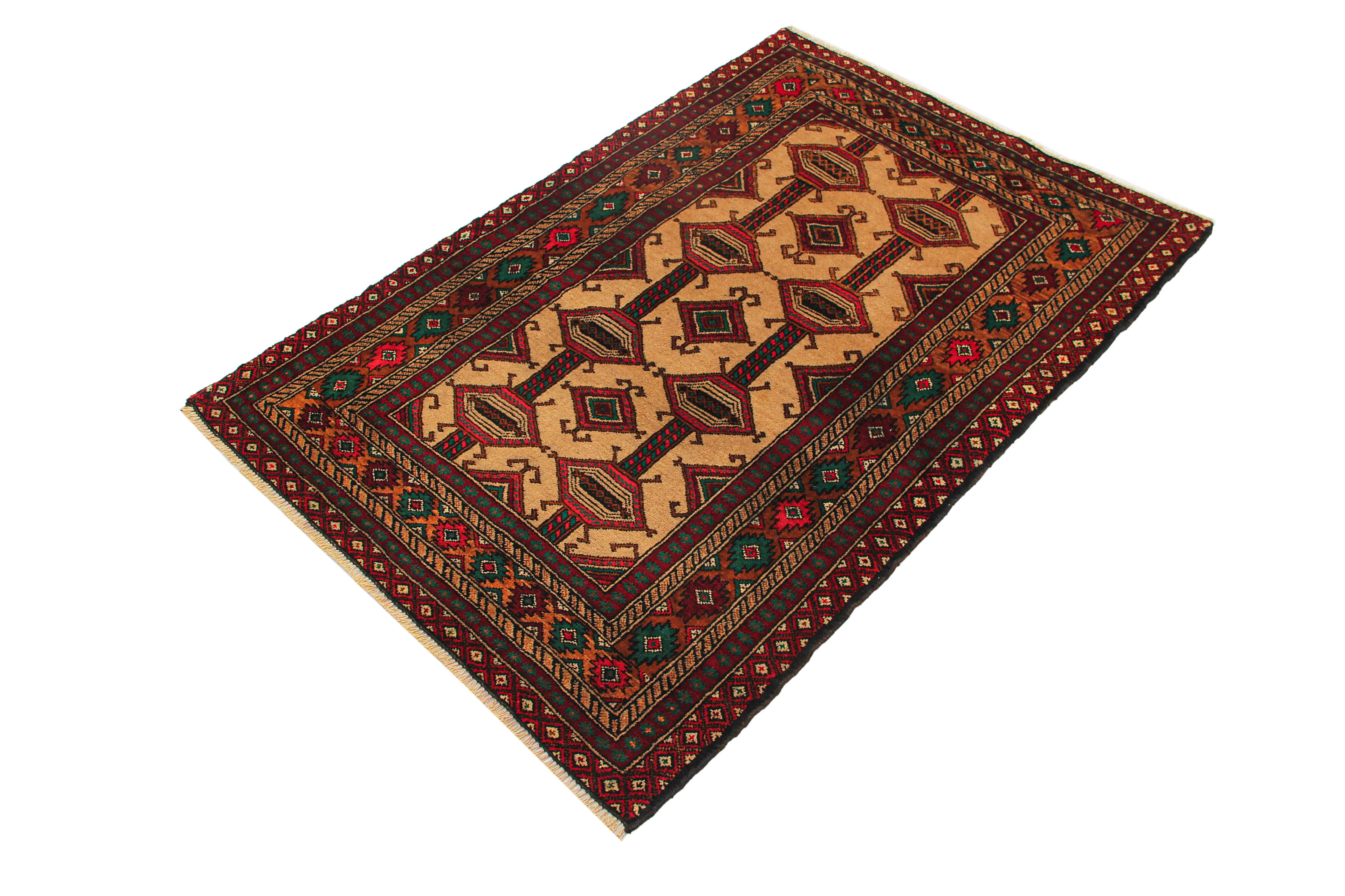 Handmade Adraskan Baluchi Afghan Rug