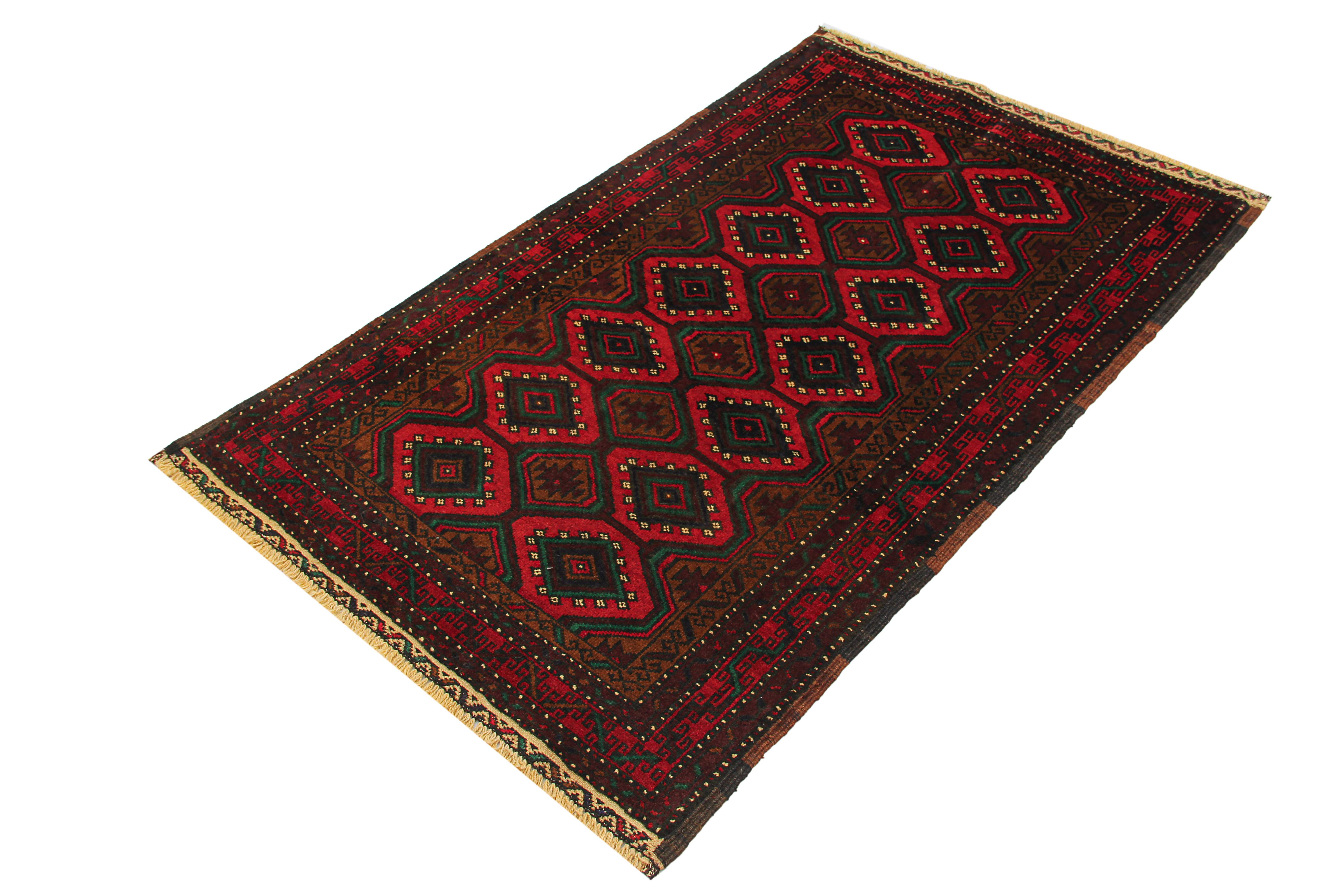Handmade Adraskan Baluchi Afghan Rug