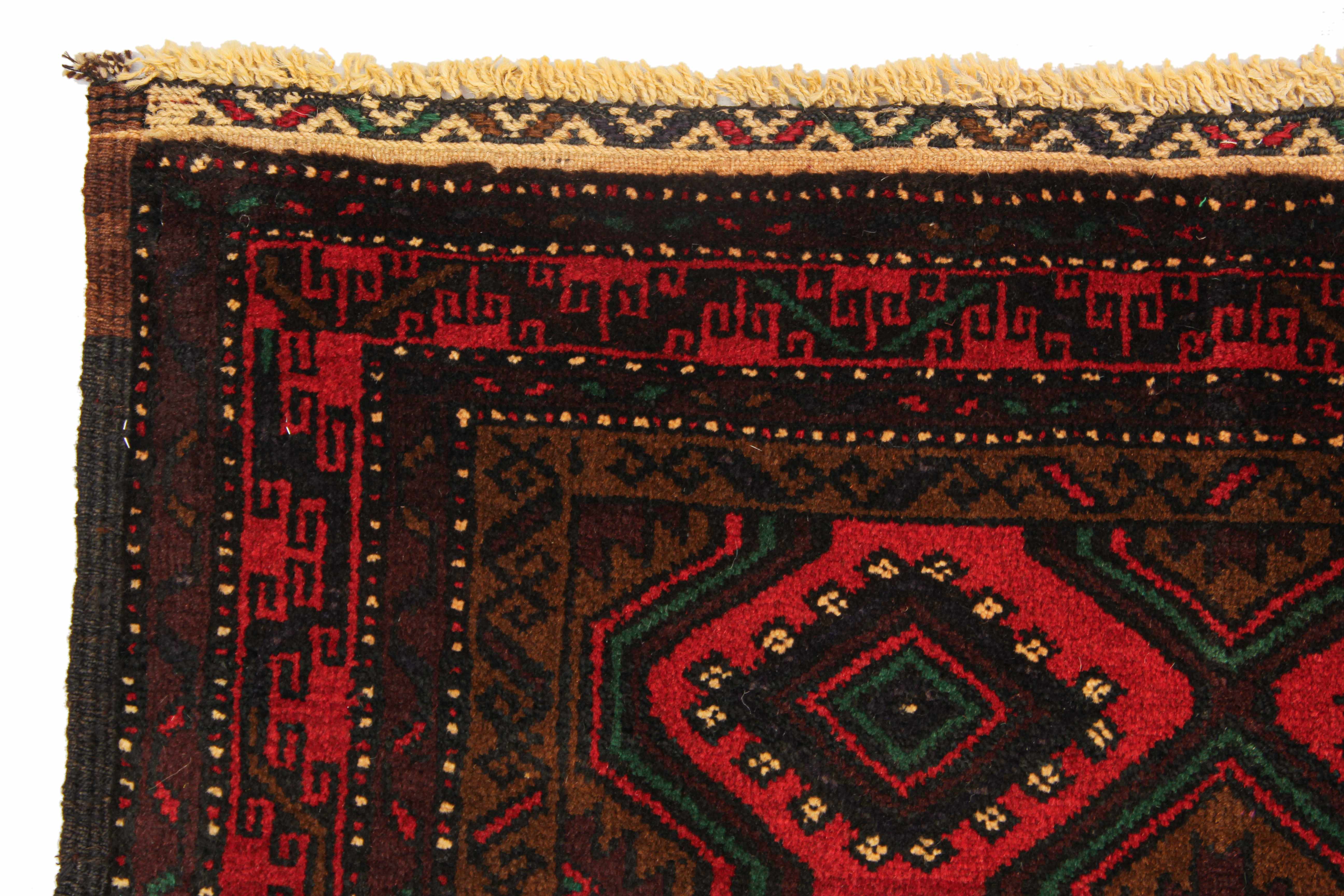 Handmade Adraskan Baluchi Afghan Rug