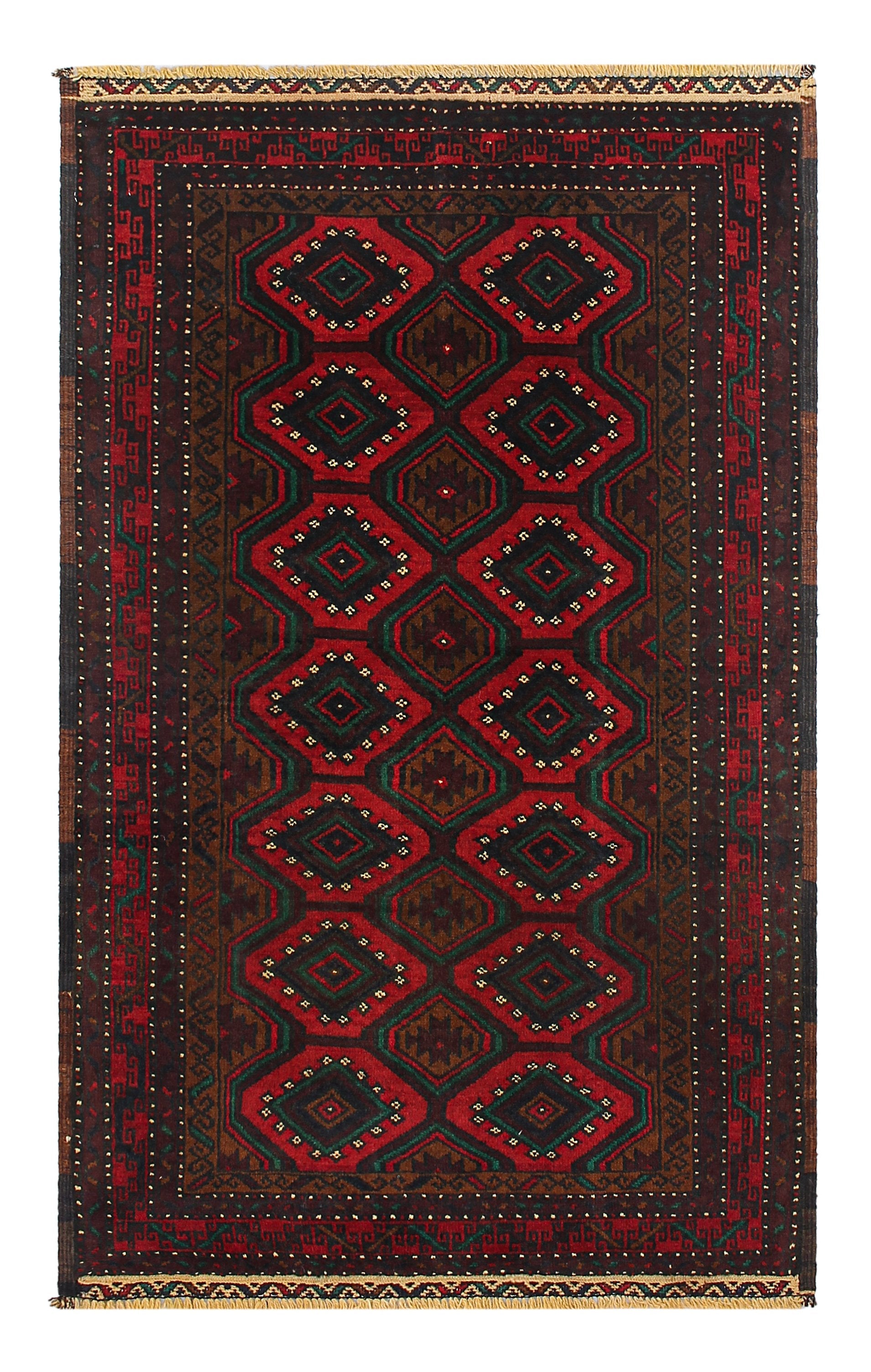 Handmade Adraskan Baluchi Afghan Rug