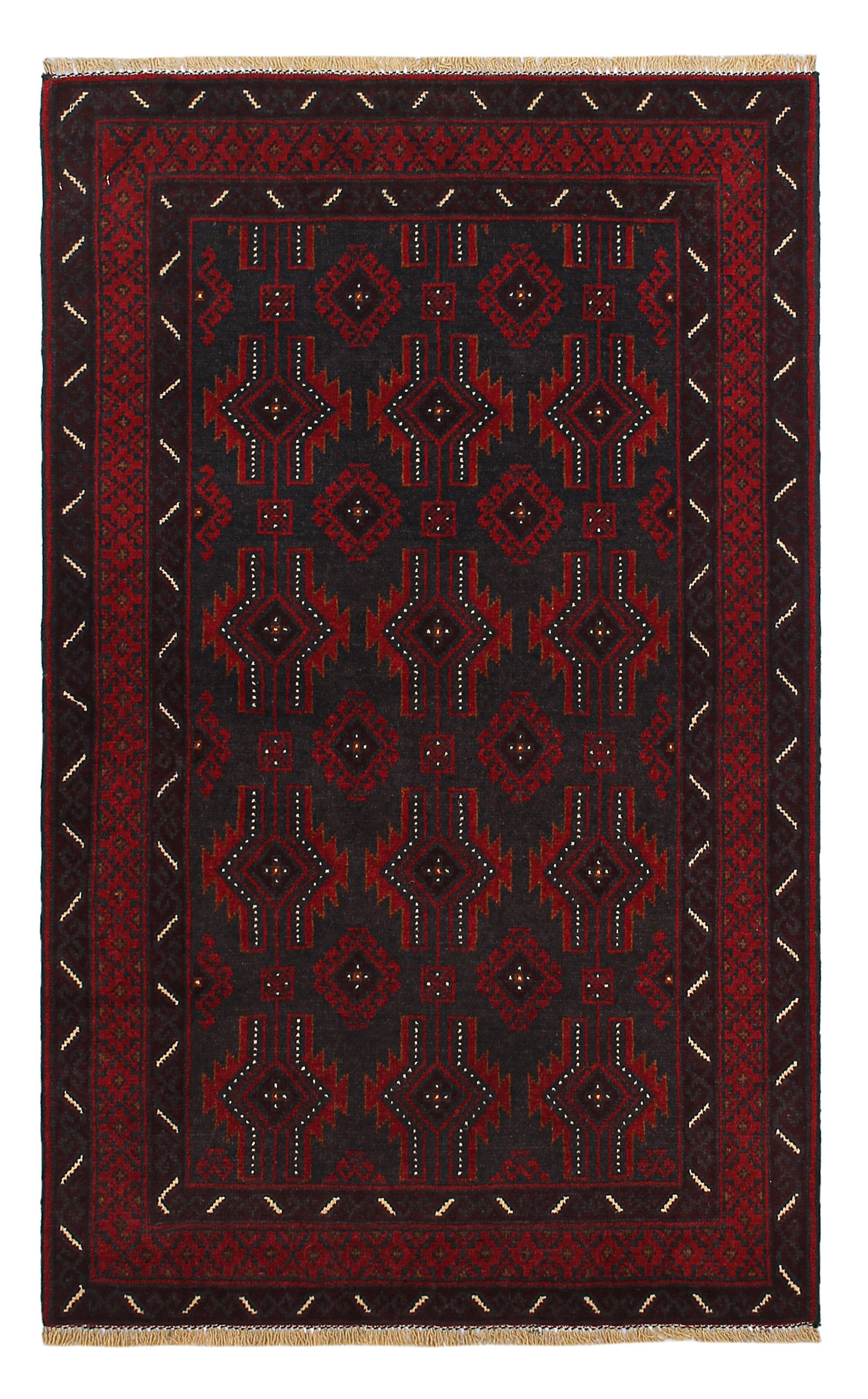 Handmade Adraskan Baluchi Afghan Rug