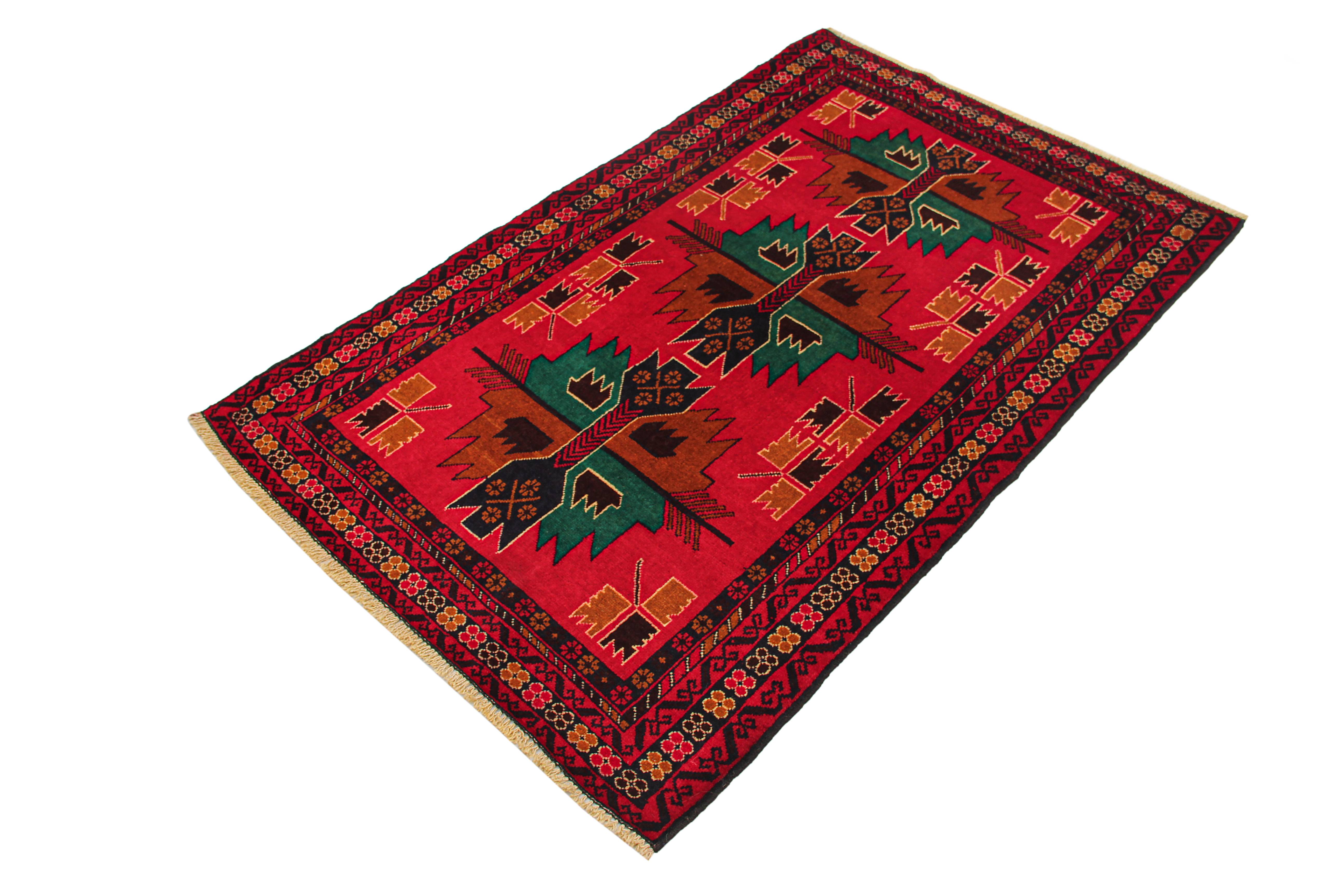 Handmade Adraskan Baluchi Afghan Rug