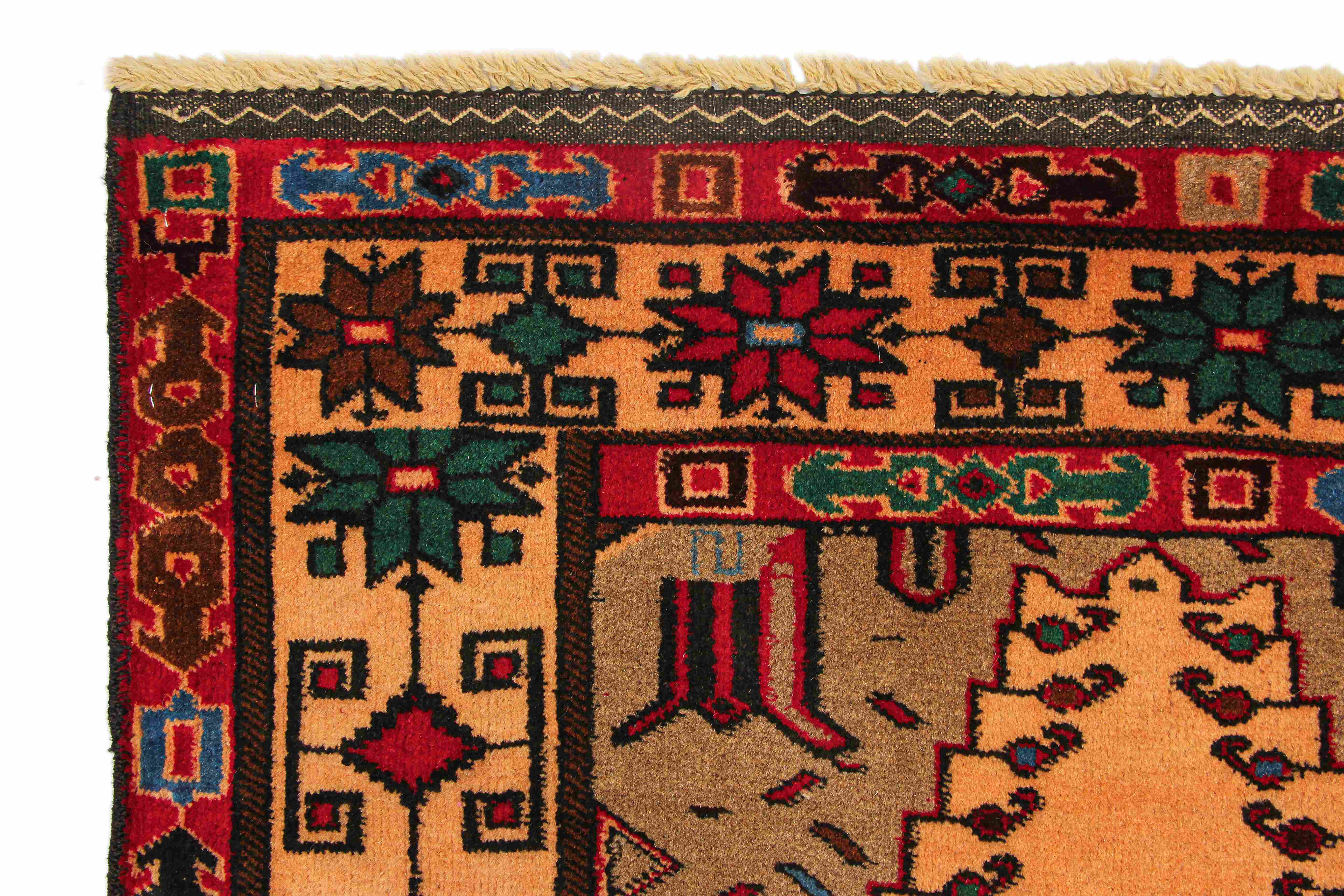 Handmade Adraskan Baluchi Afghan Rug