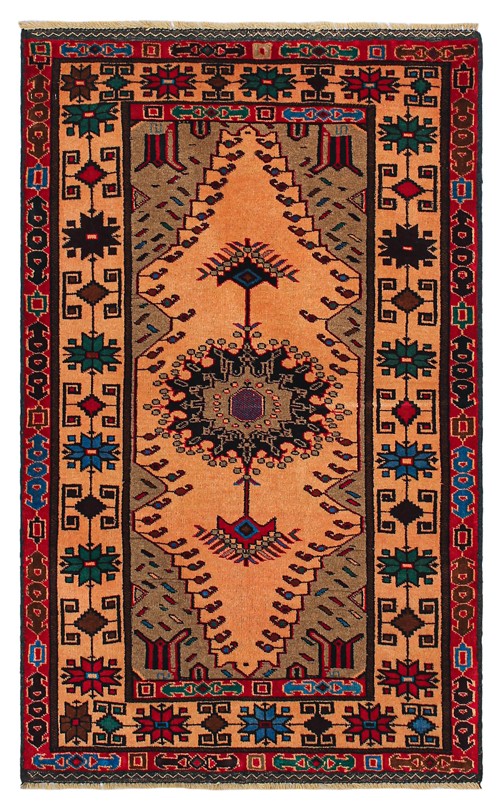 Handmade Adraskan Baluchi Afghan Rug