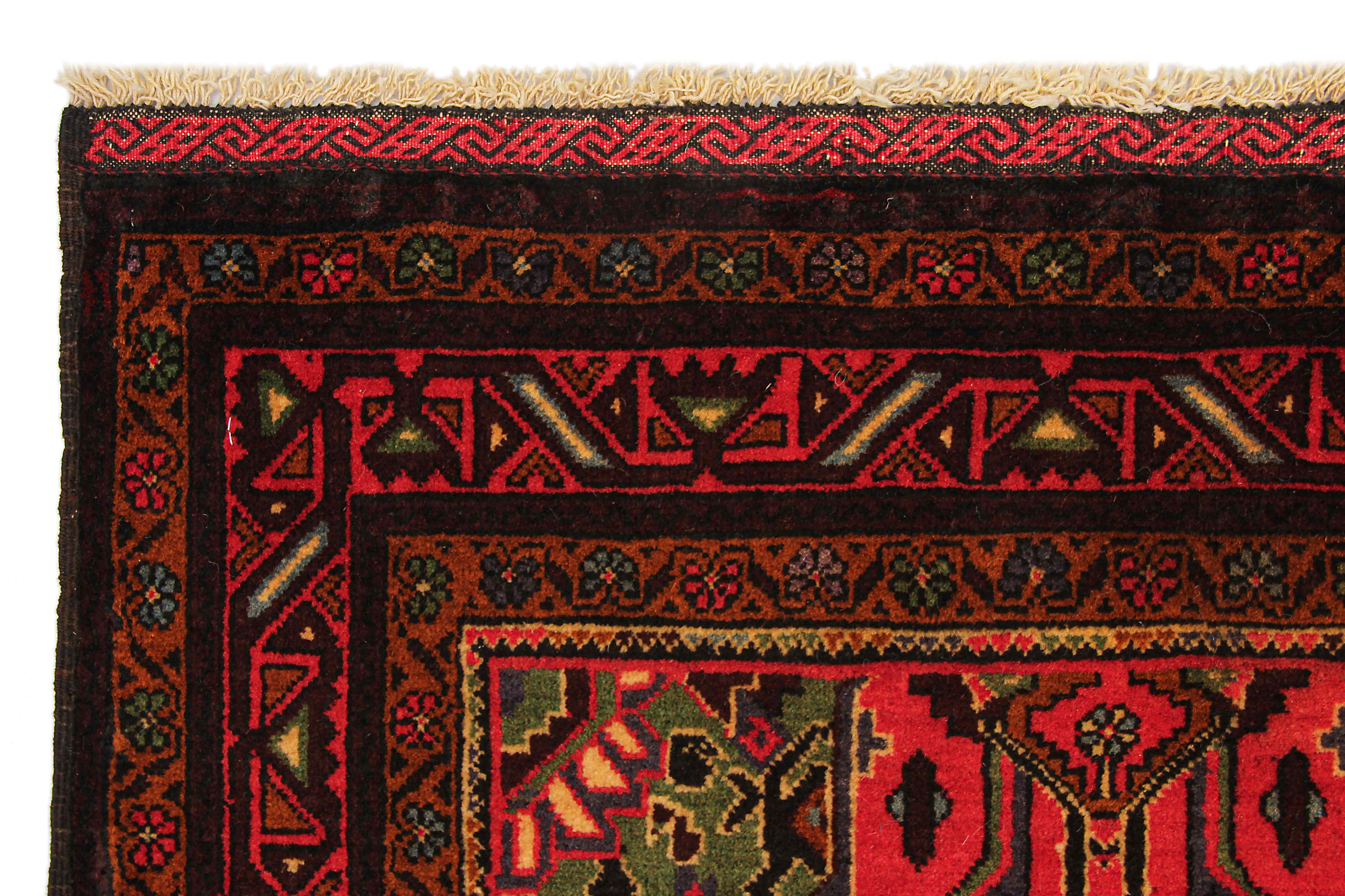 Handmade Adraskan Baluchi Afghan Rug