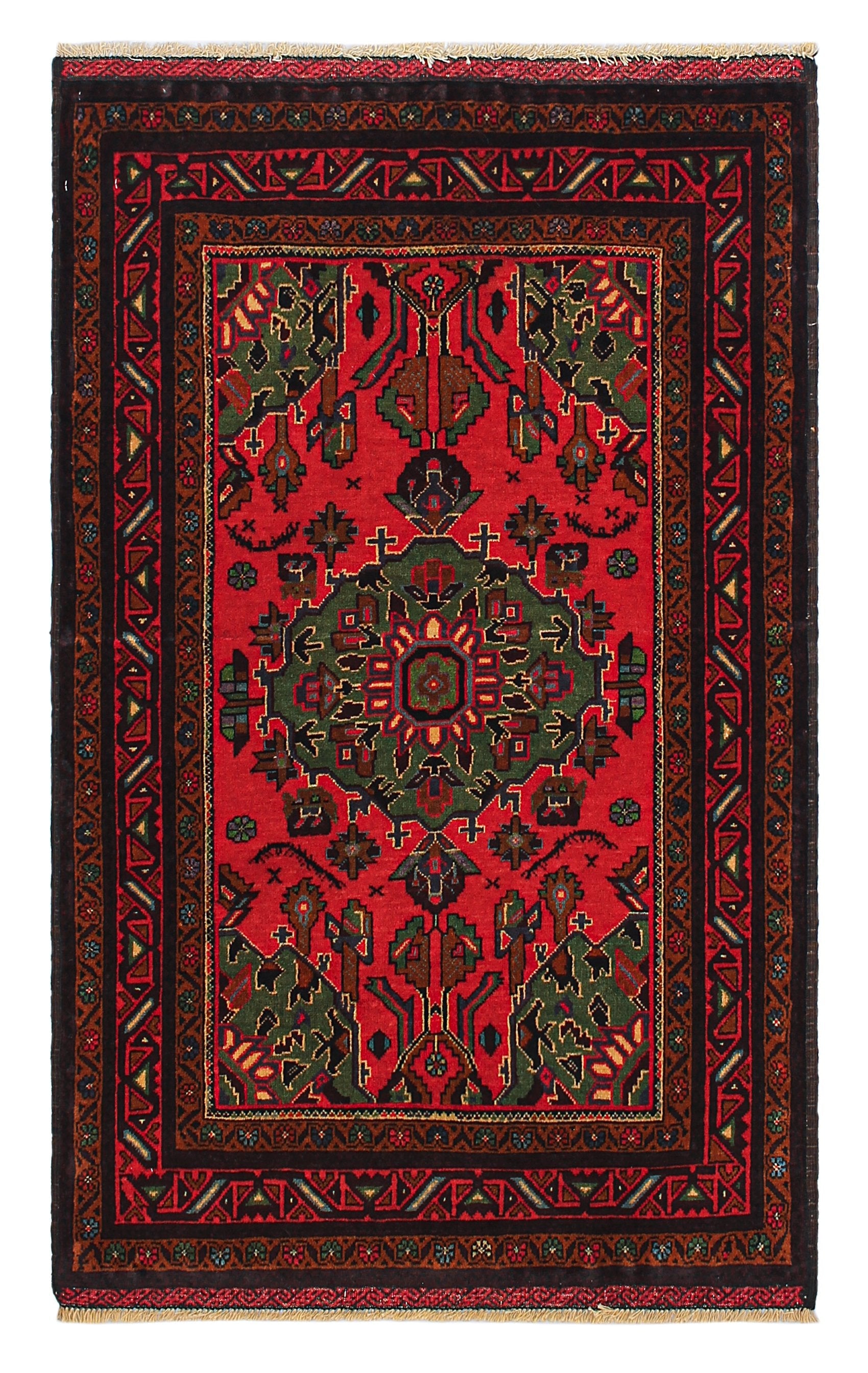 Handmade Adraskan Baluchi Afghan Rug