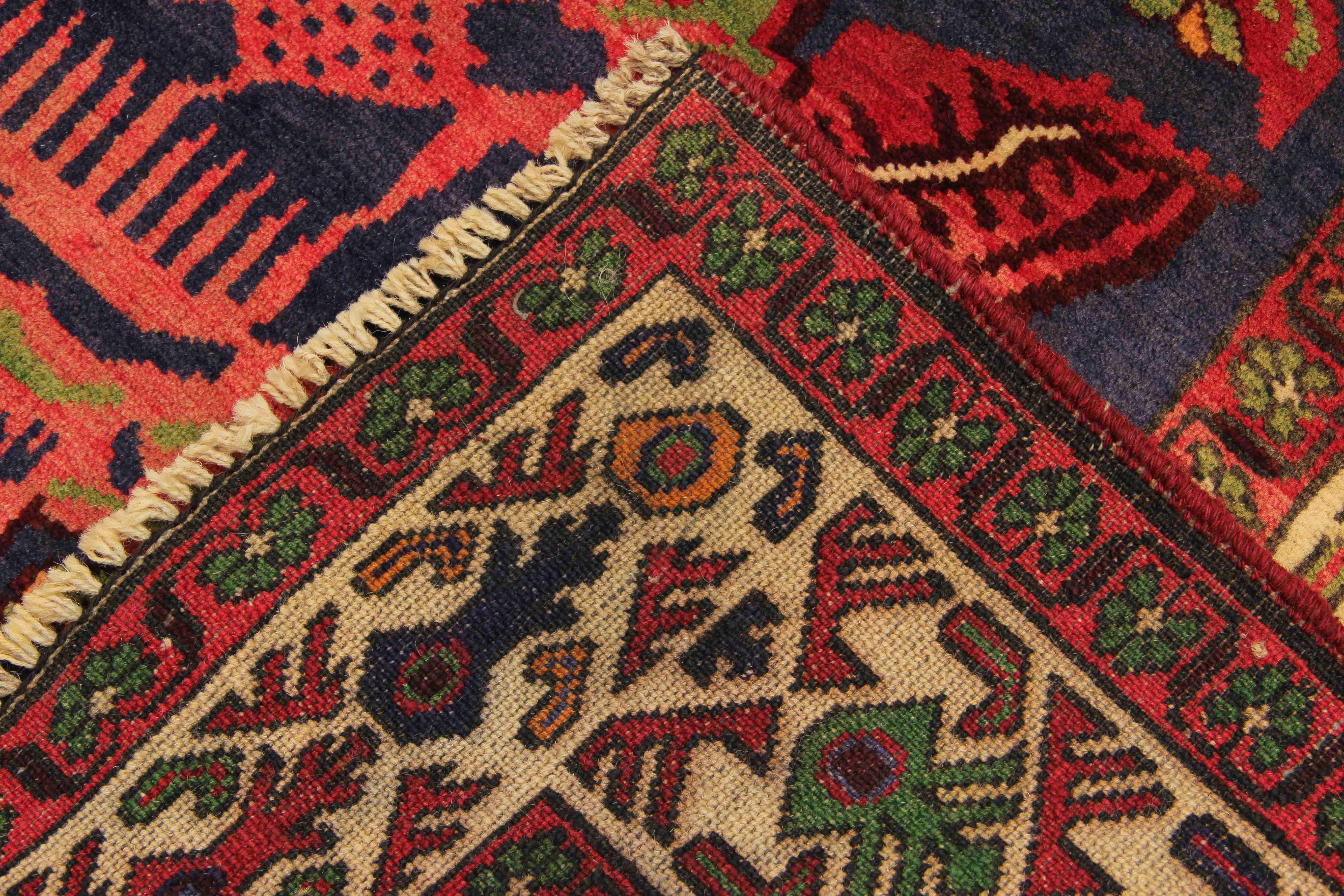 Handmade Adraskan Baluchi Afghan Rug