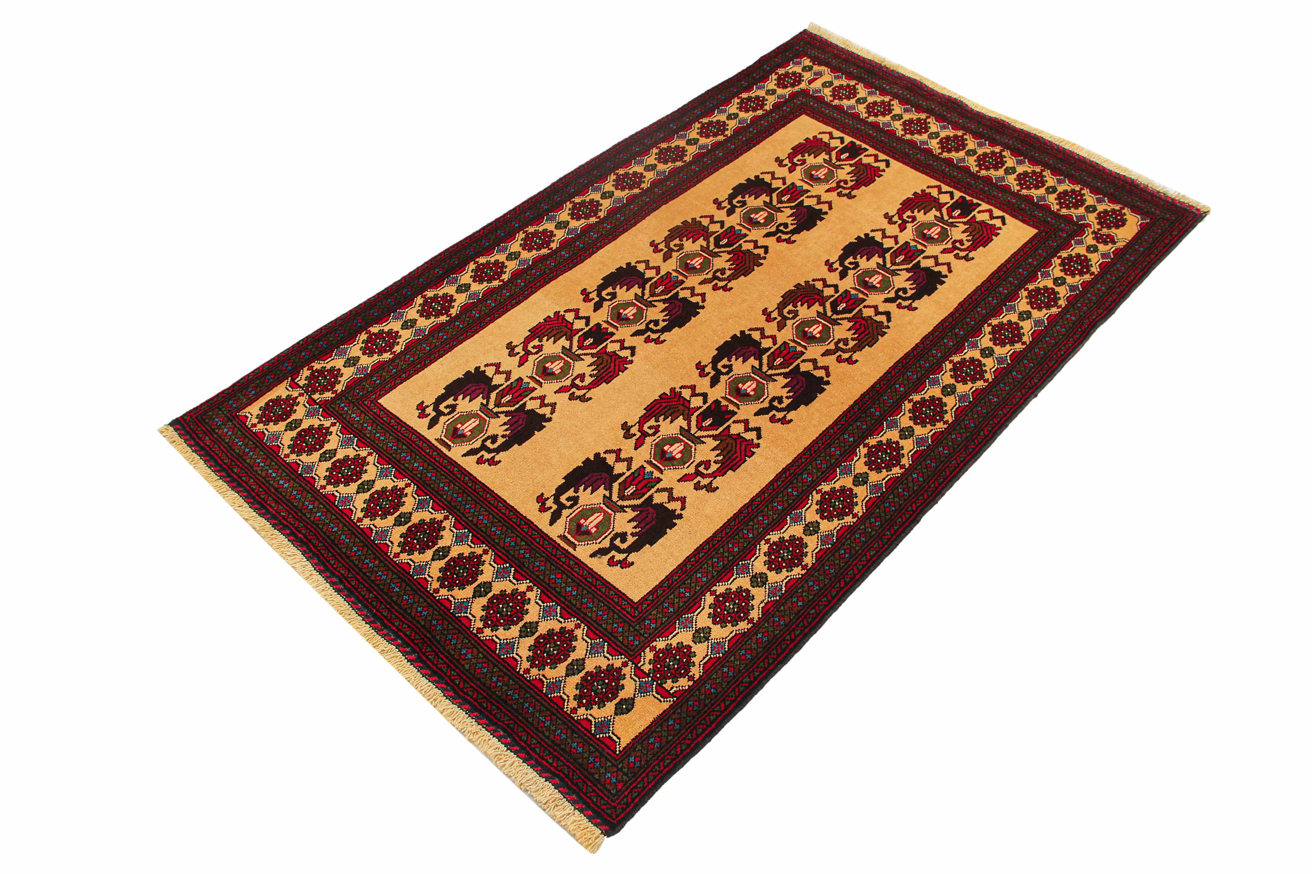 Handmade Adraskan Baluchi Afghan Rug
