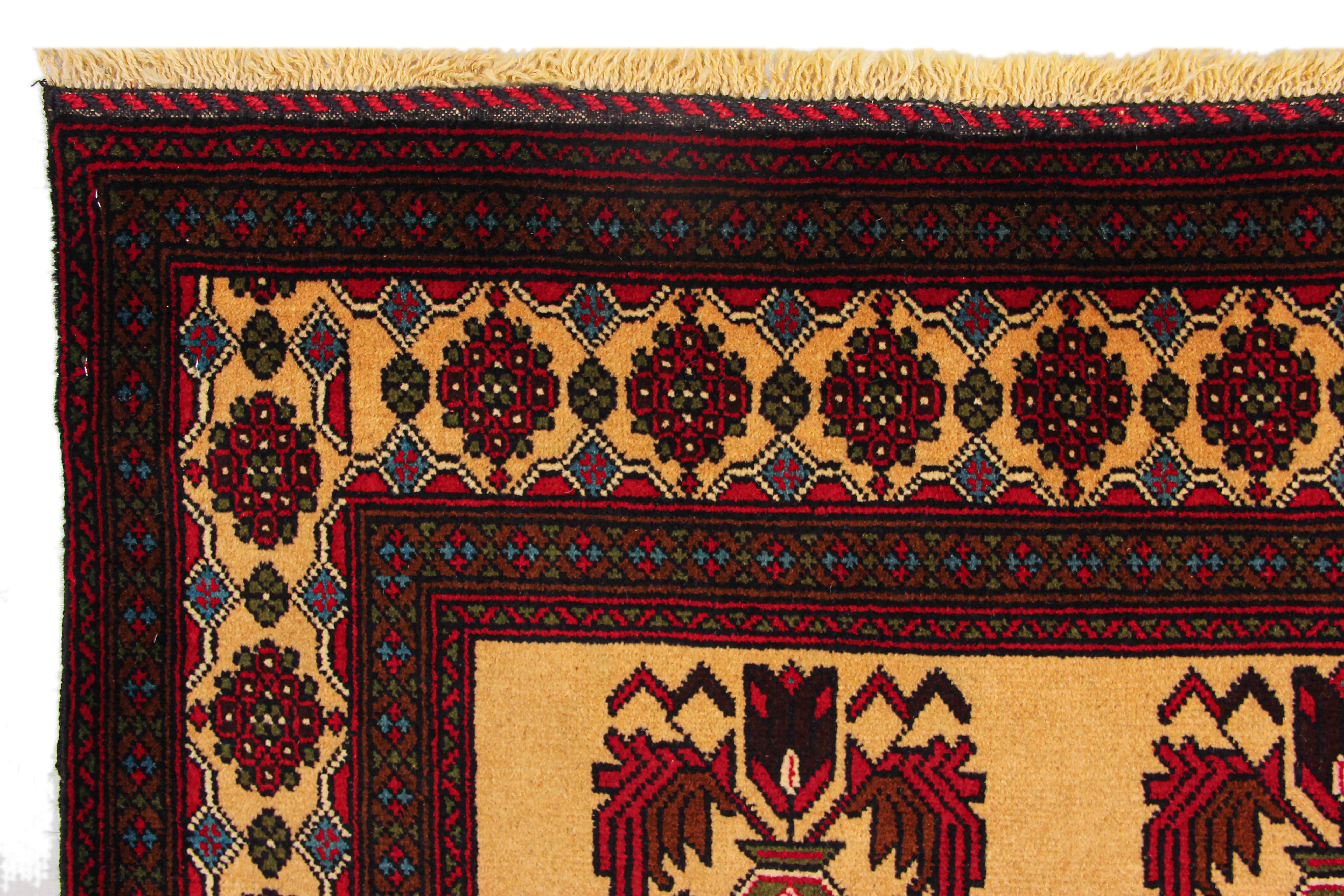 Handmade Adraskan Baluchi Afghan Rug