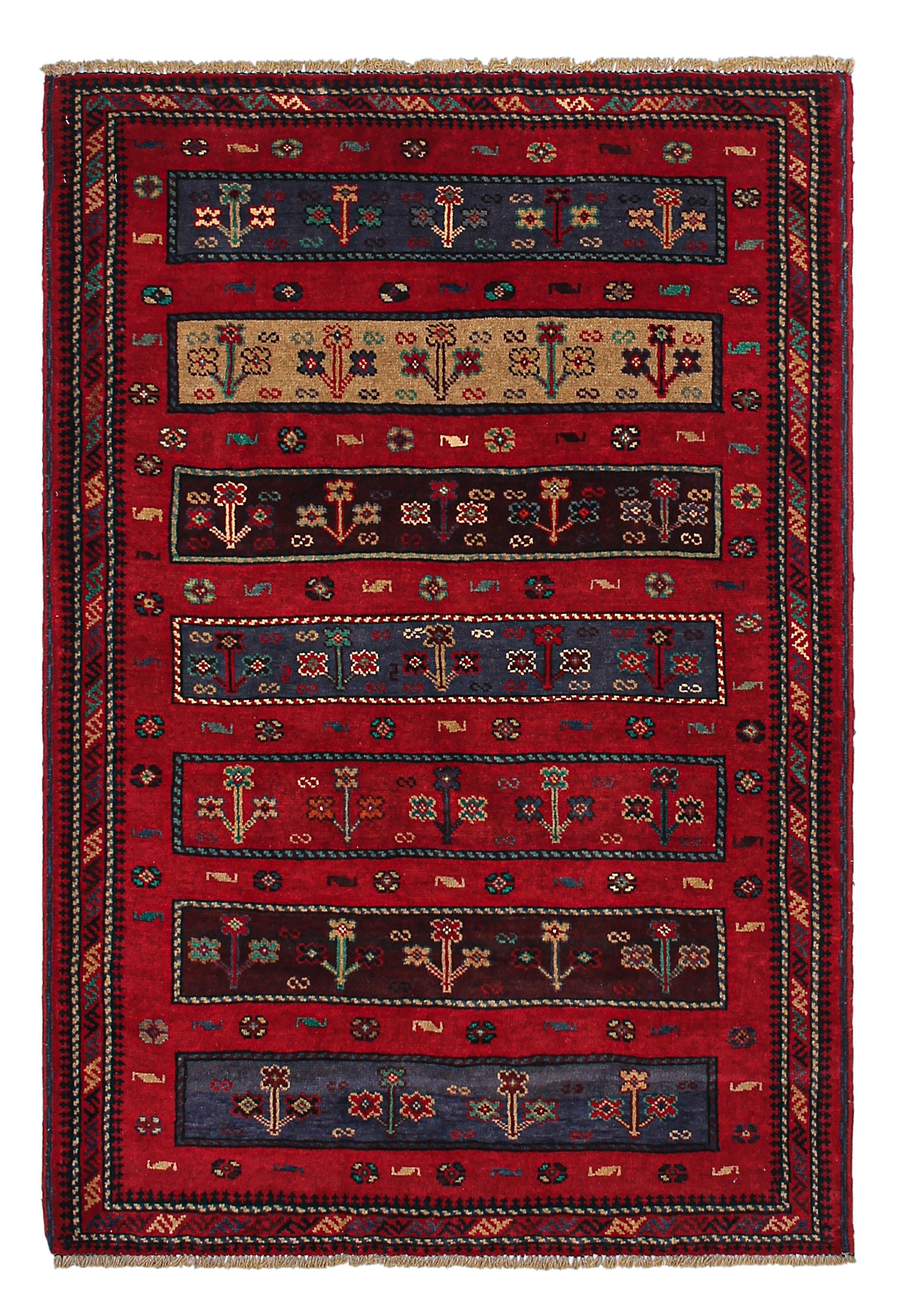 Handmade Adraskan Baluchi Afghan Rug