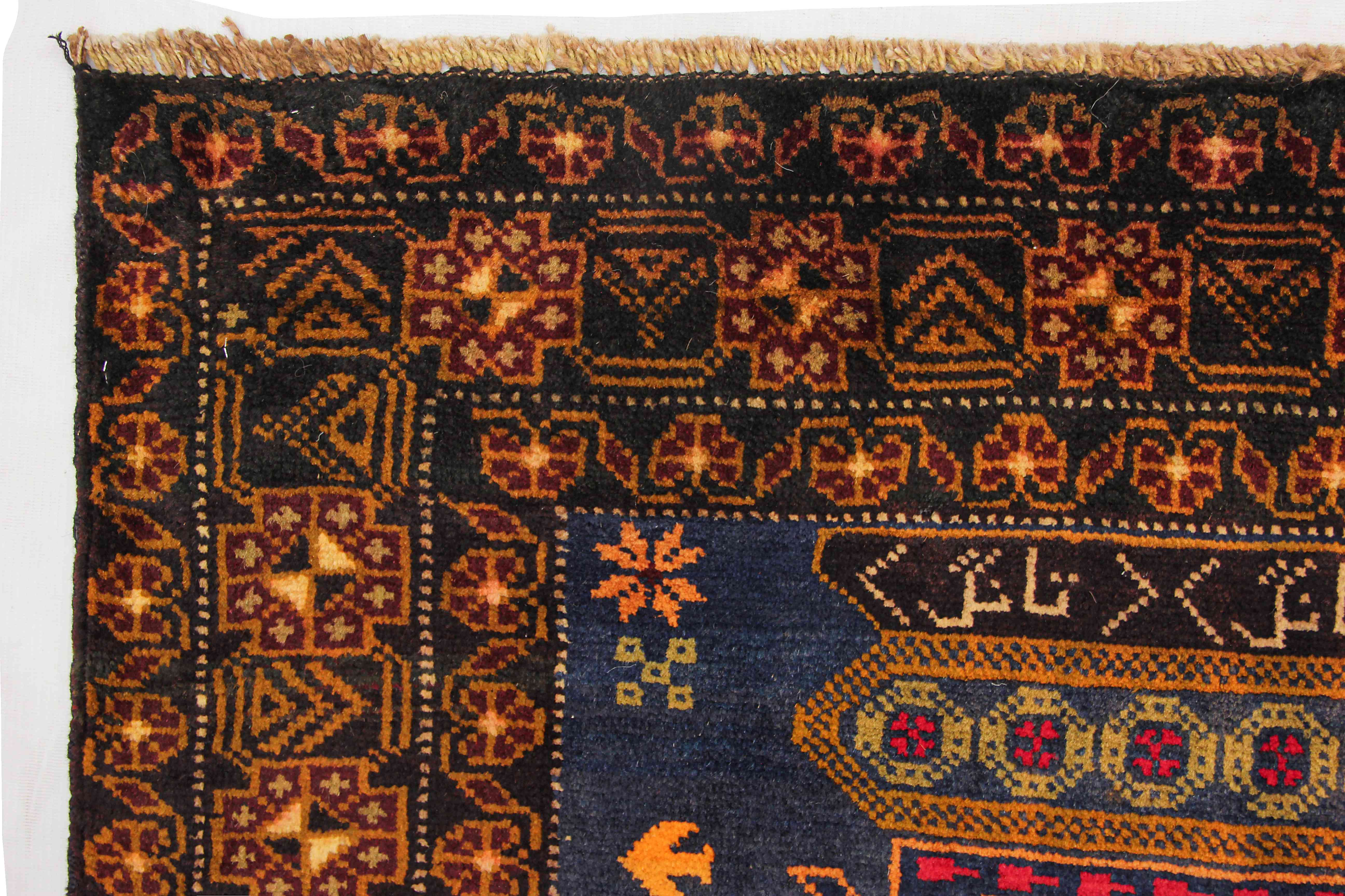 Handmade Adraskan Baluchi Afghan Rug