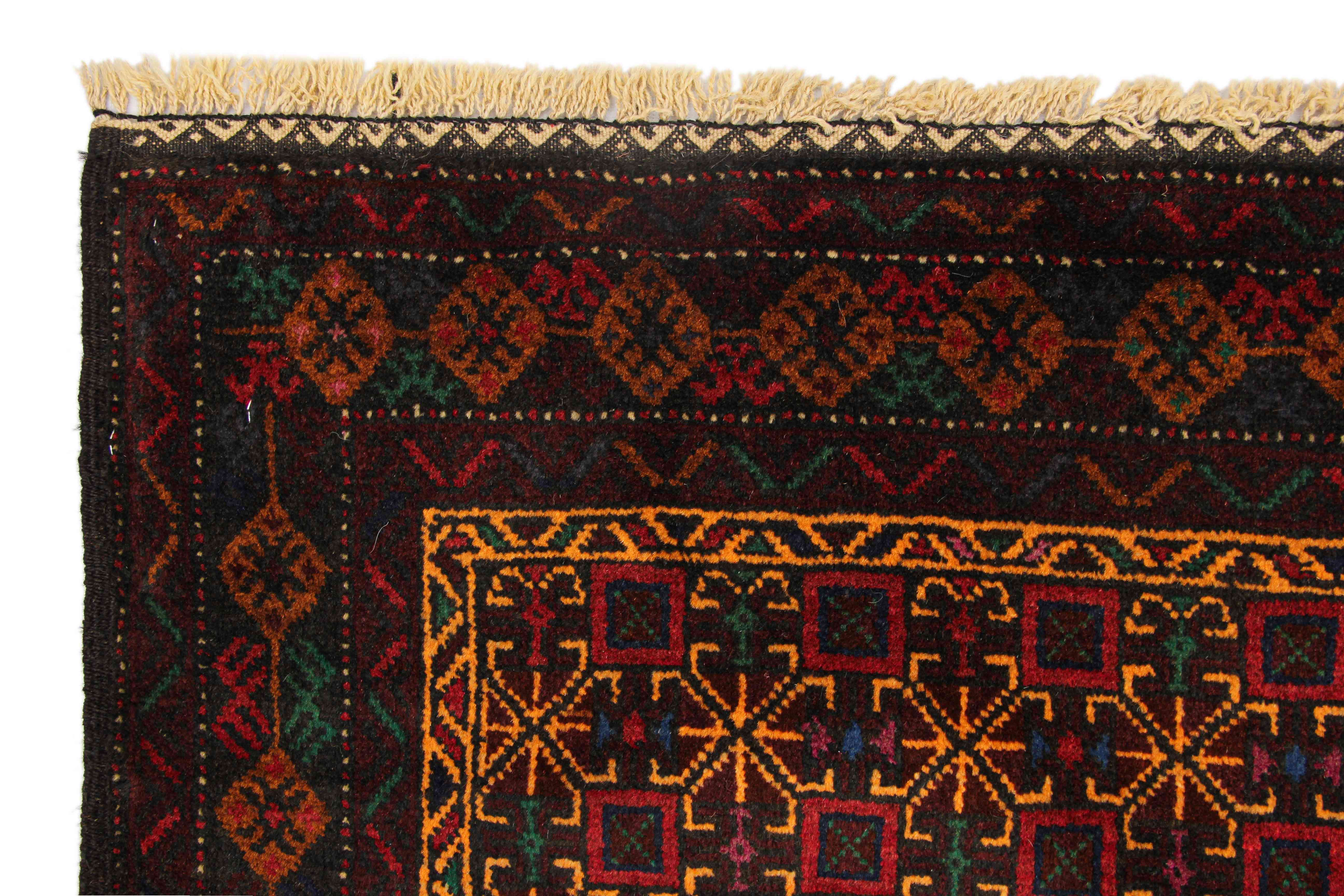 Handmade Adraskan Baluchi Afghan Rug