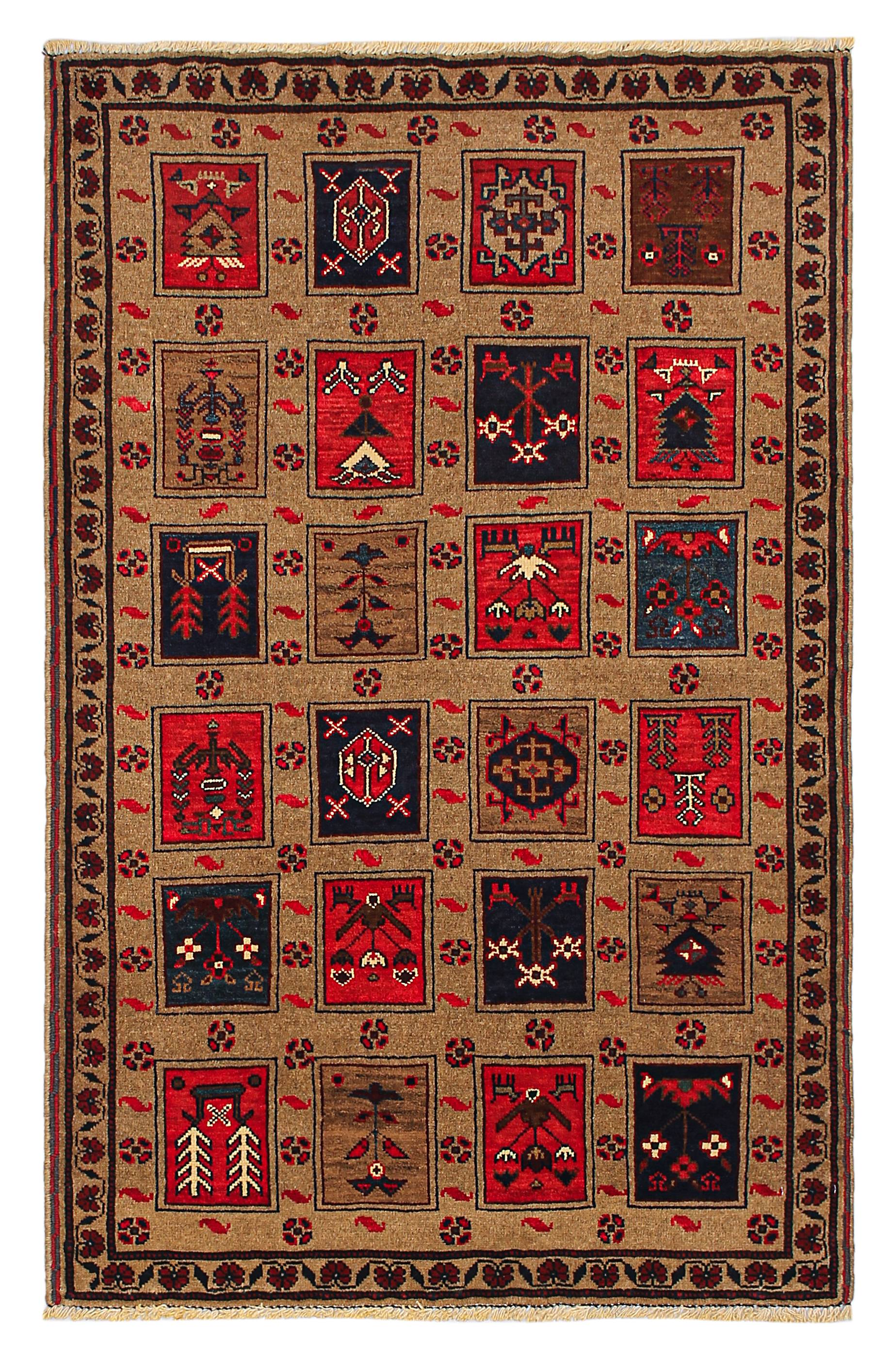 Handmade Adraskan Baluchi Afghan Rug