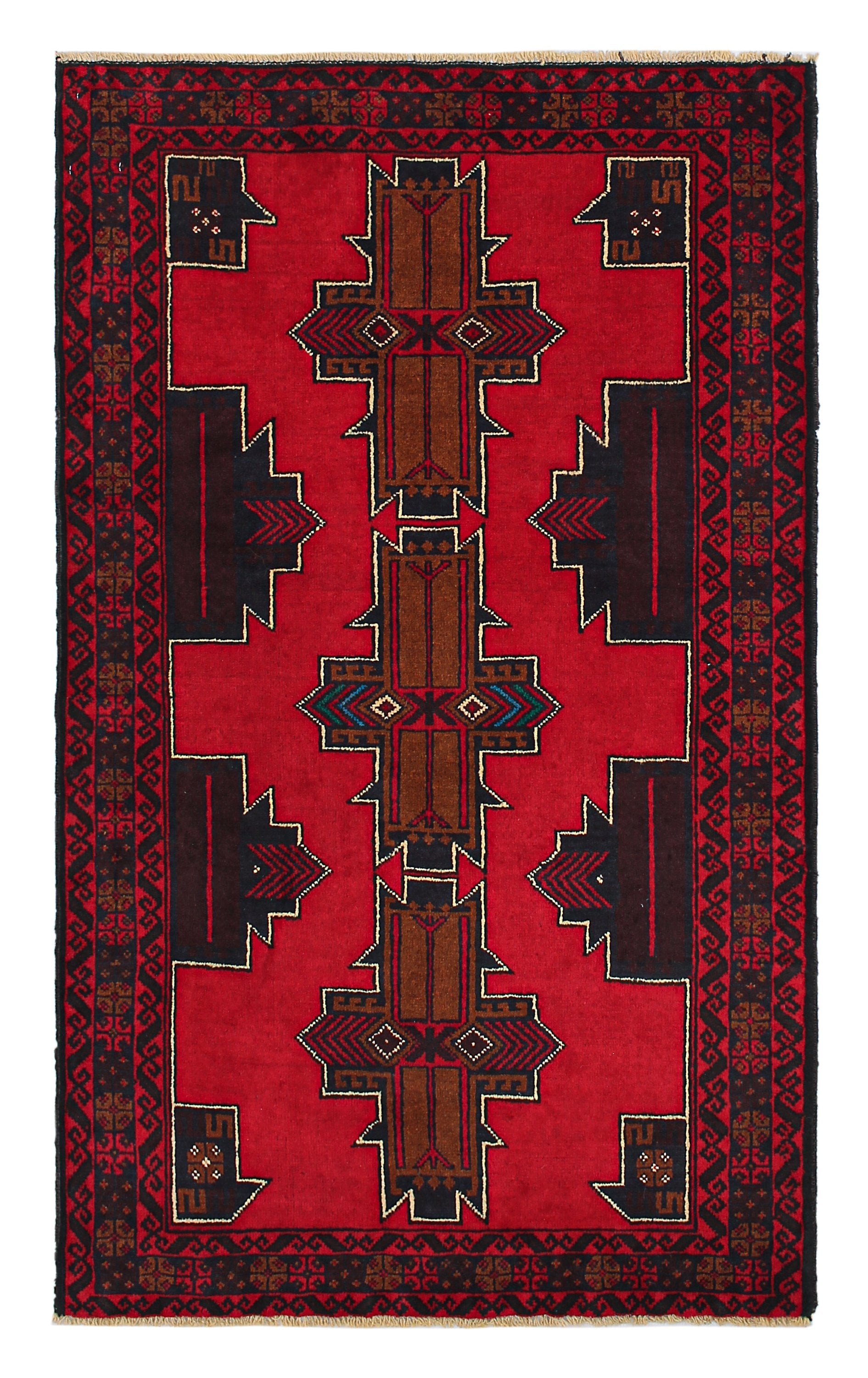 Handmade Adraskan Baluchi Afghan Rug