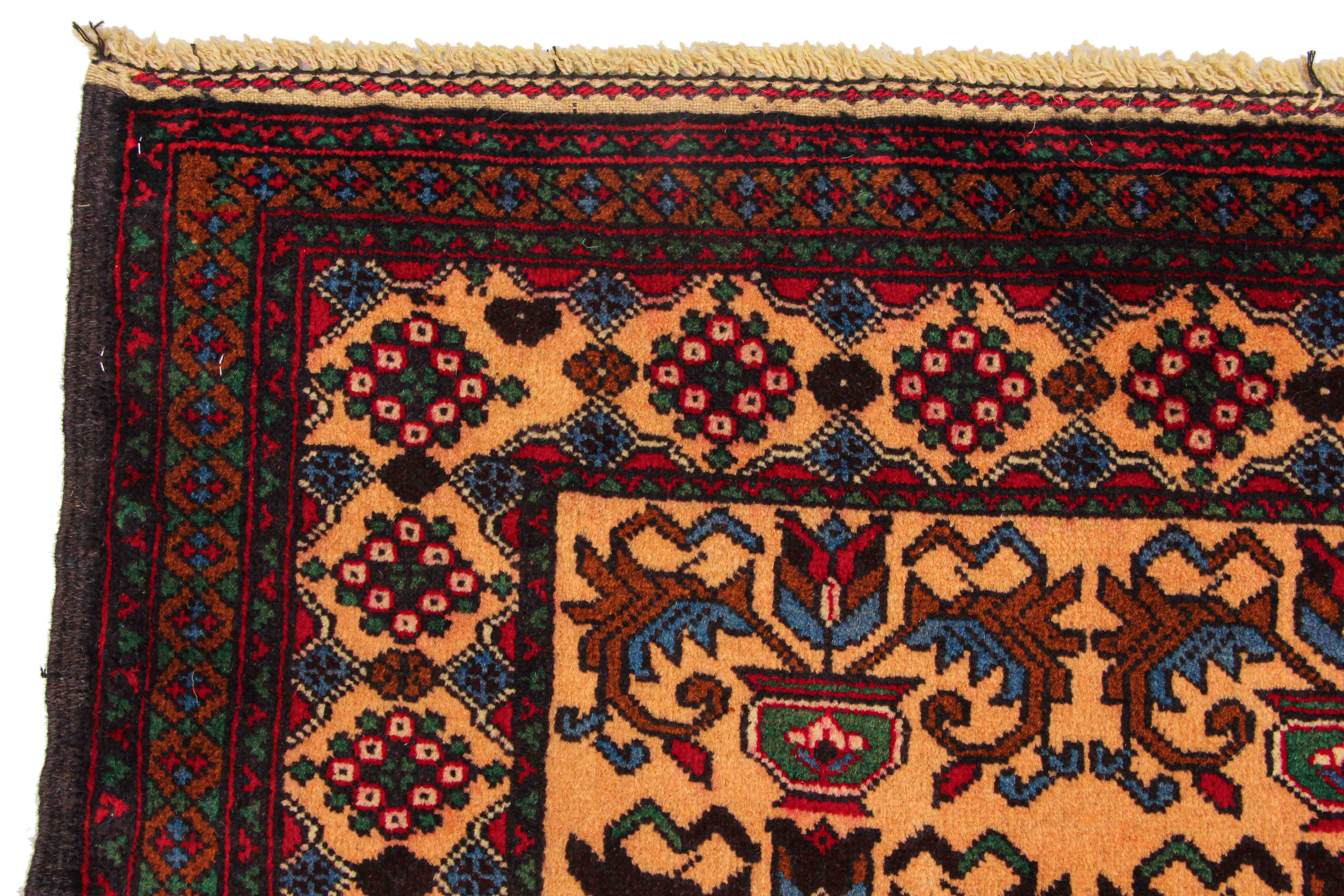 Handmade Adraskan Baluchi Afghan Rug