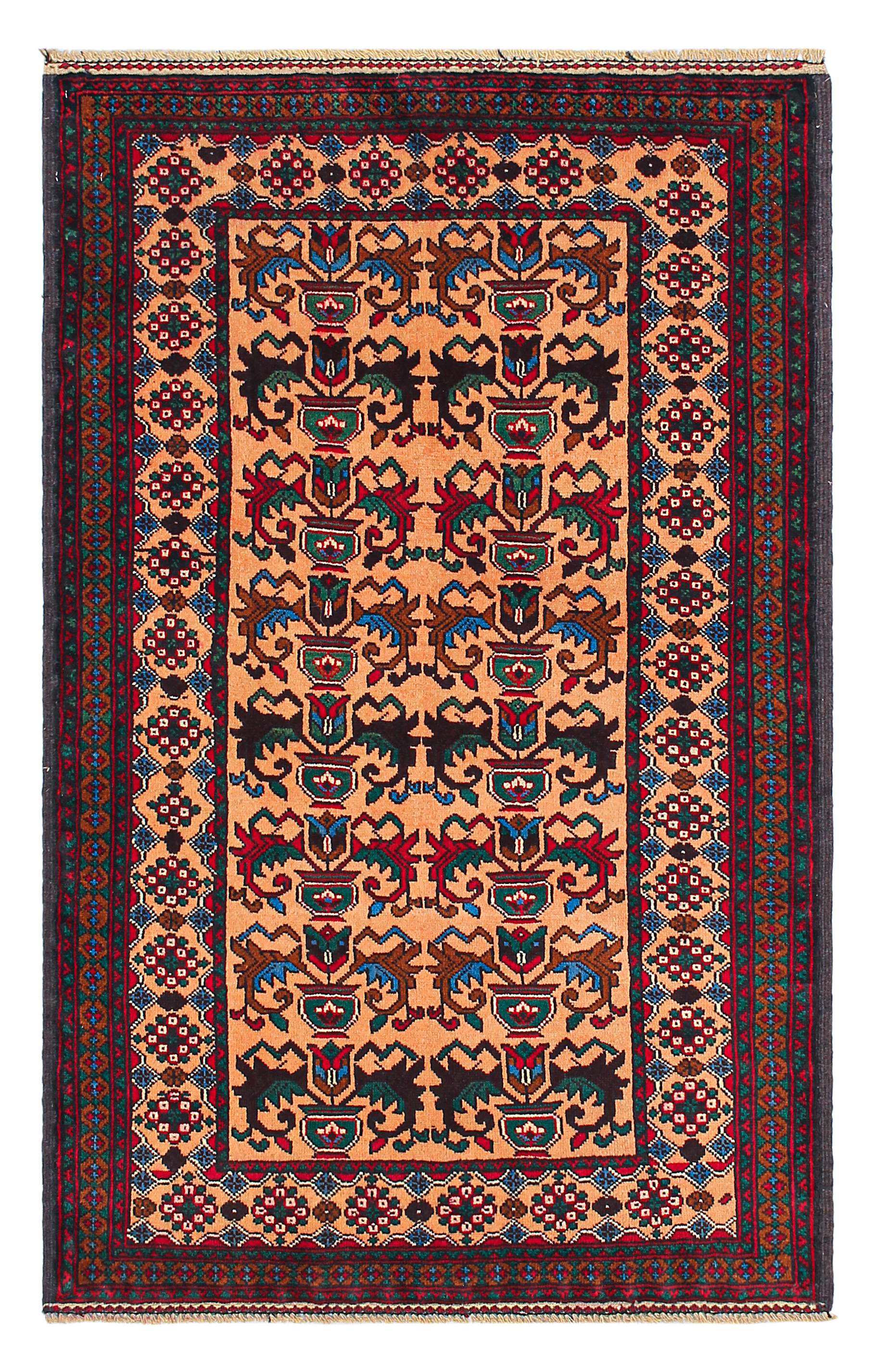 Handmade Adraskan Baluchi Afghan Rug