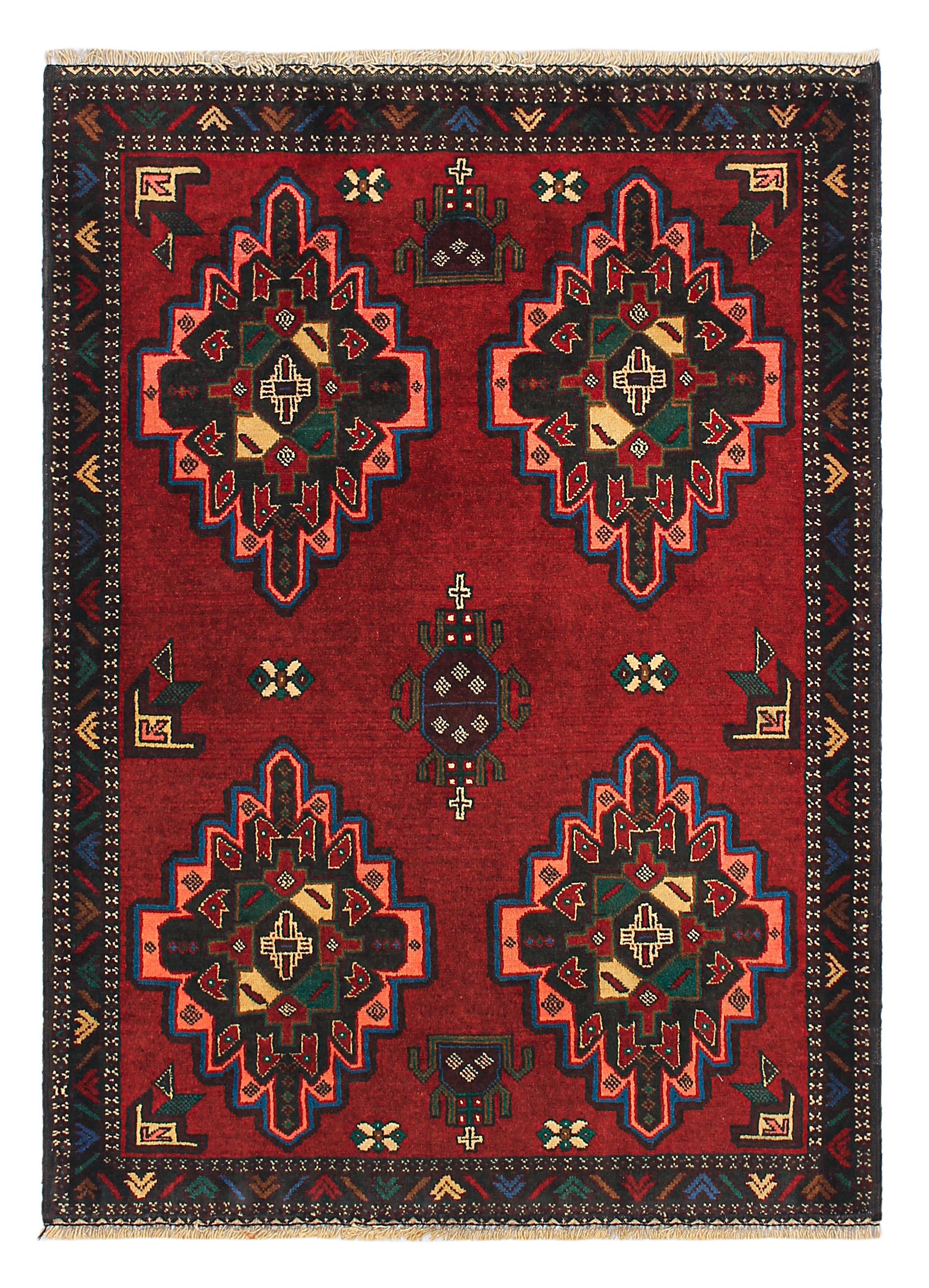 Handmade Adraskan Baluchi Afghan Rug