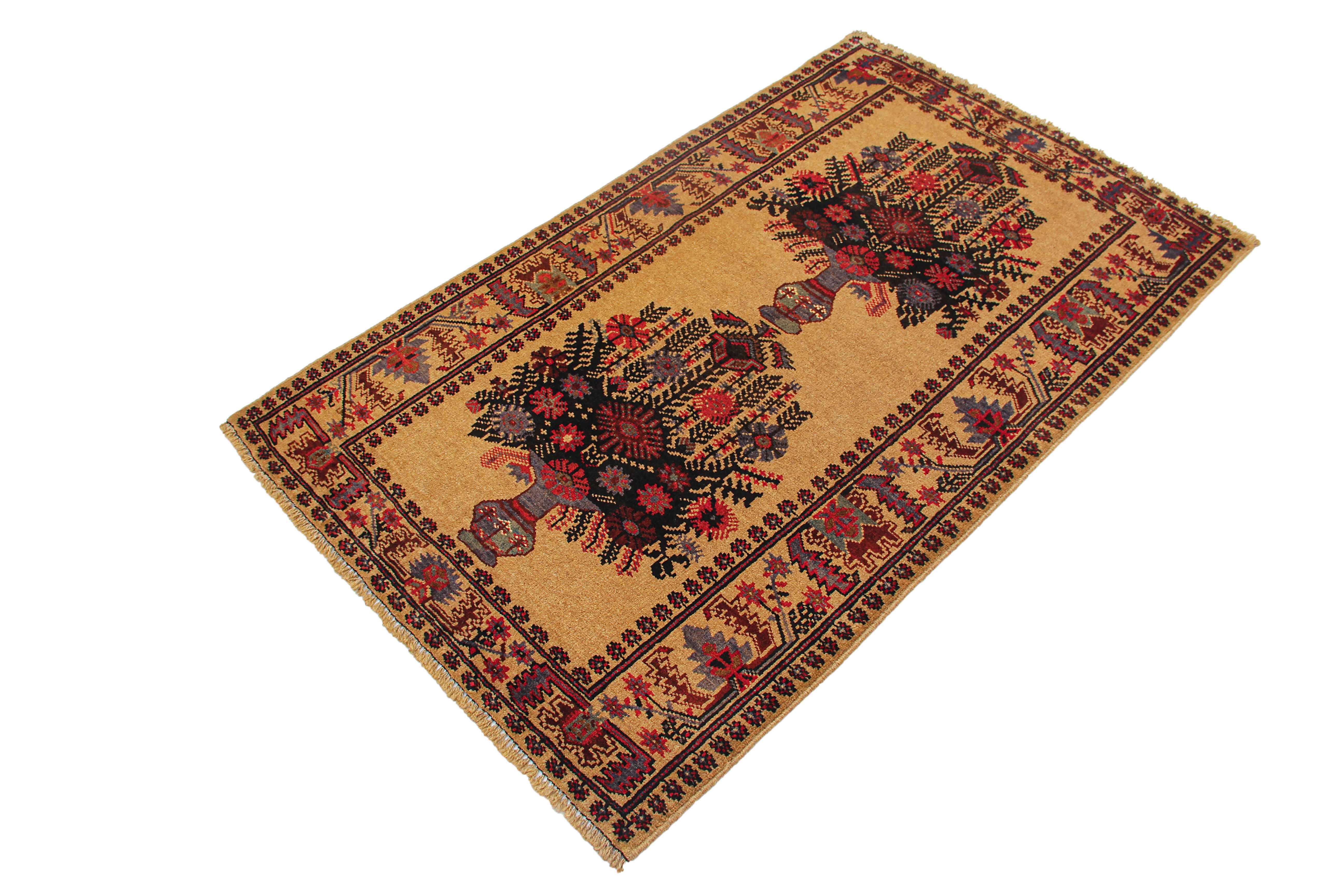 Handmade Adraskan Baluchi Afghan Rug