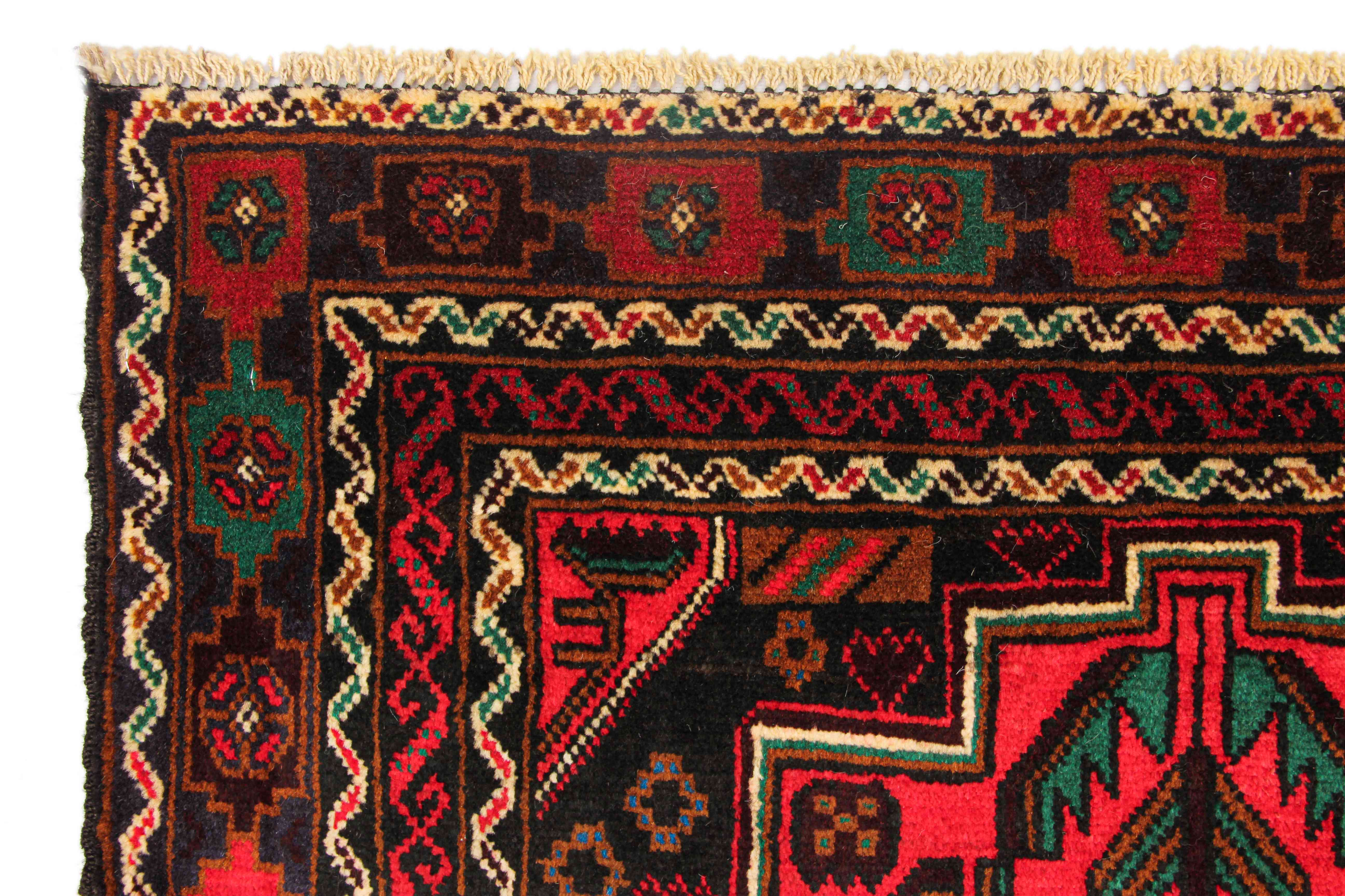 Handmade Adraskan Baluchi Afghan Rug
