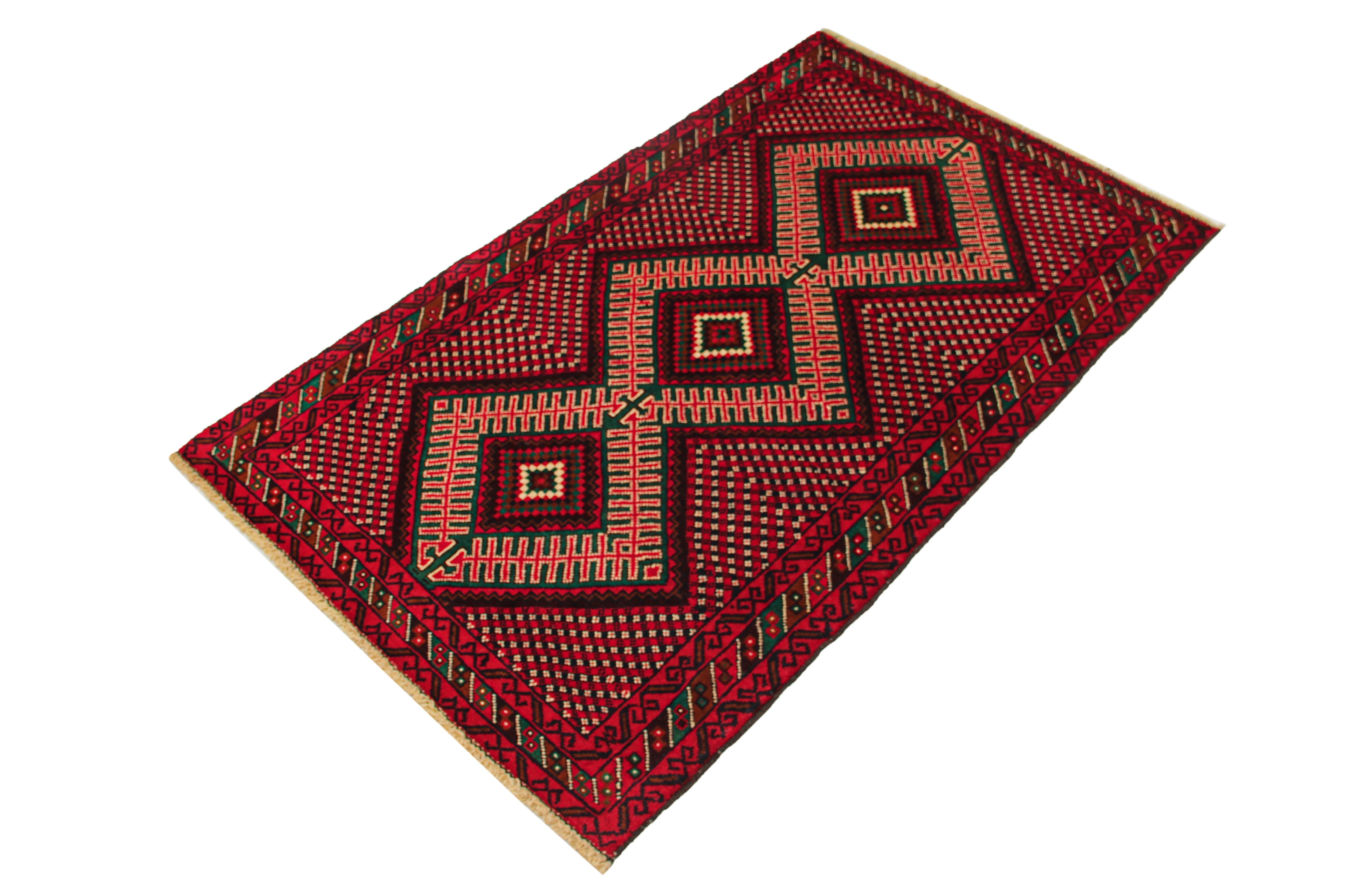 Handmade Adraskan Baluchi Afghan Rug