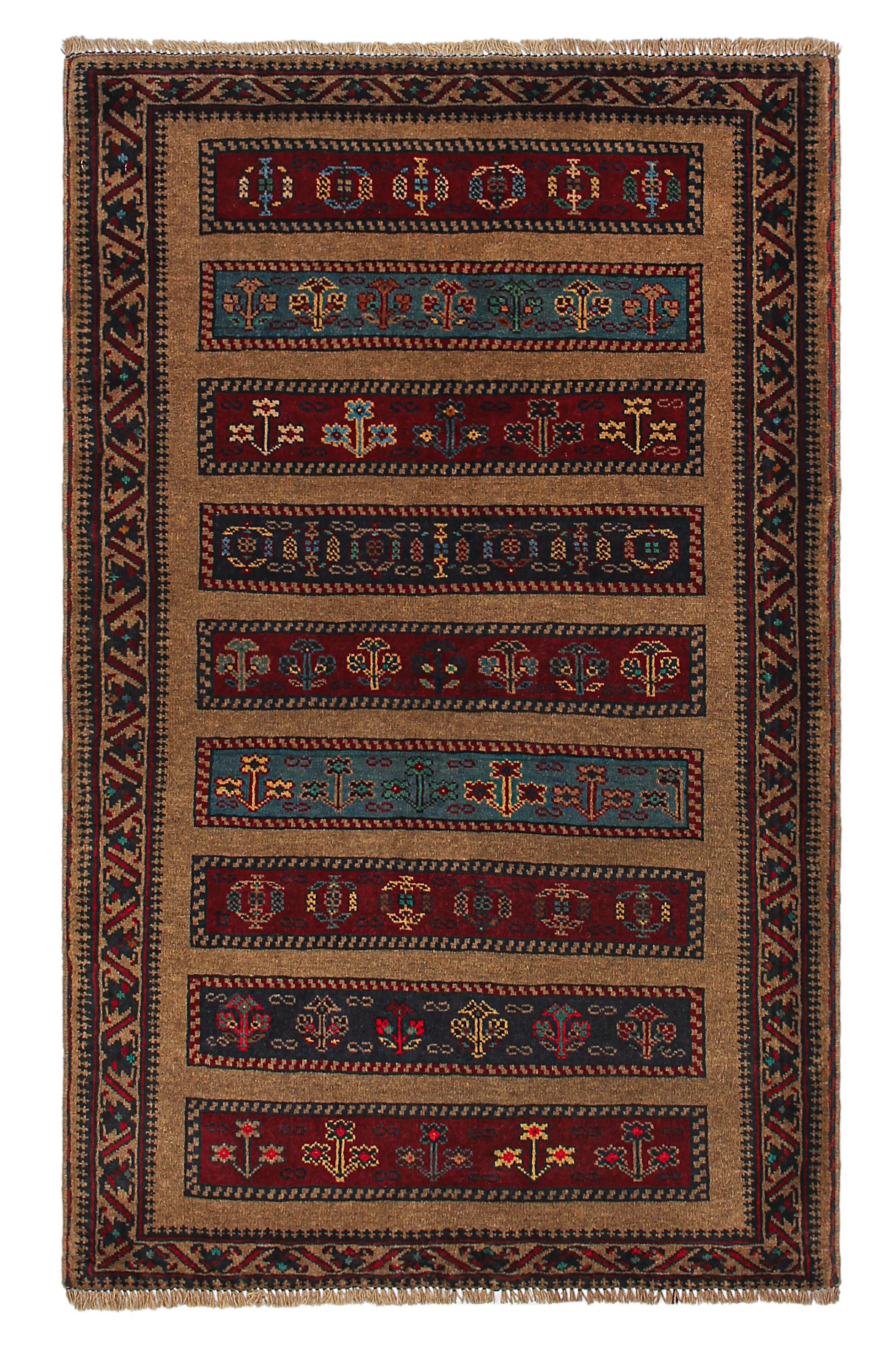 Handmade Adraskan Baluchi Afghan Rug